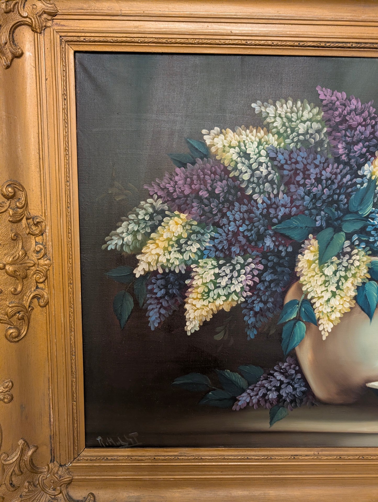 Pheasant and Lilac Oil Painting