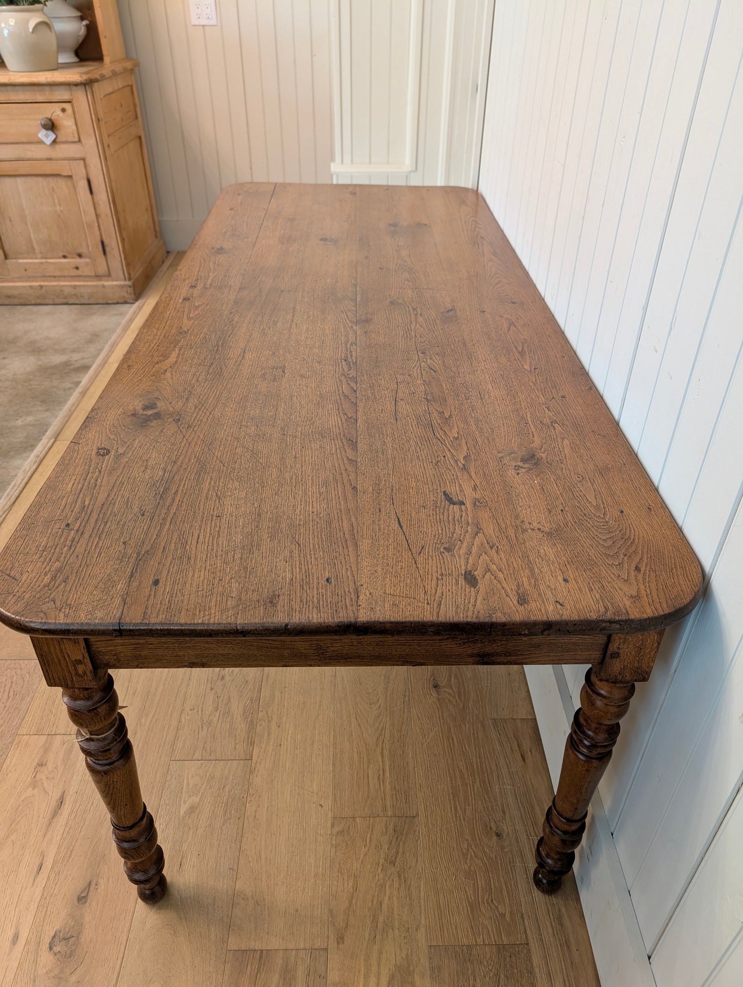 Victorian Oak 2 Drawer Table