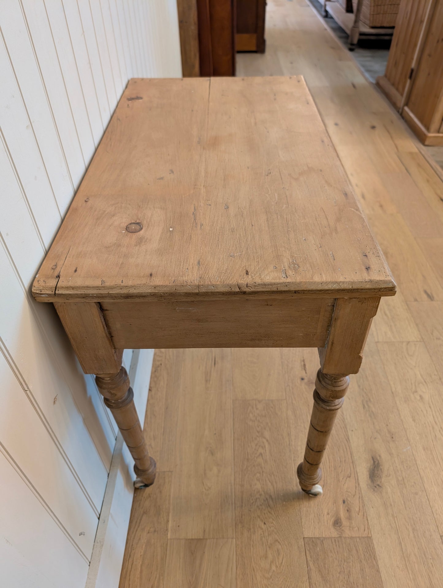 Double Drawer Pine Side Table