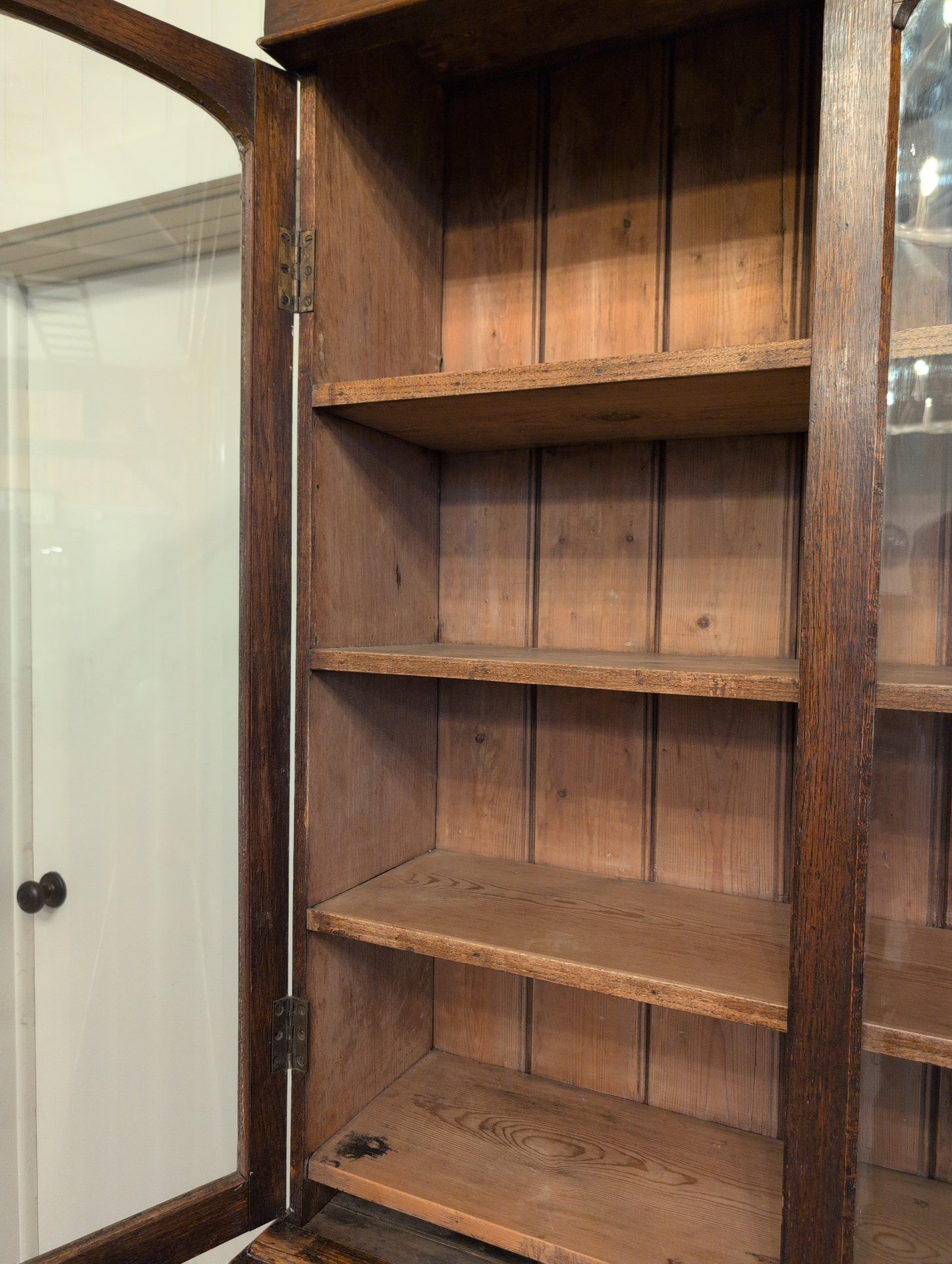 Georgian Oak Glazed Dresser
