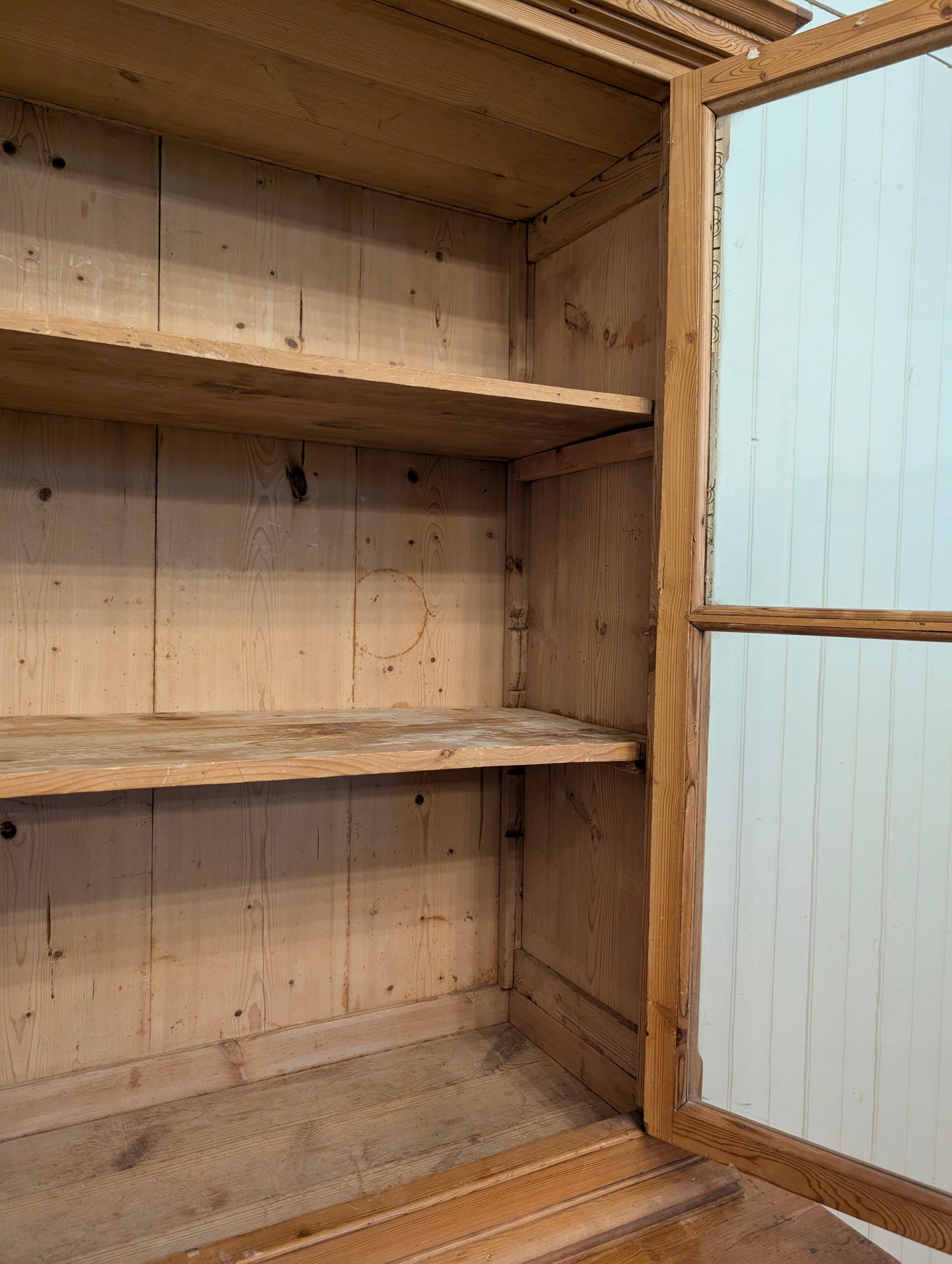 2pc Glass Door Hutch