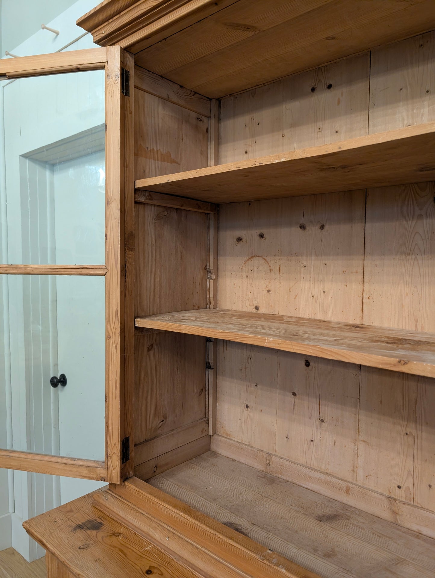 2pc Glass Door Hutch