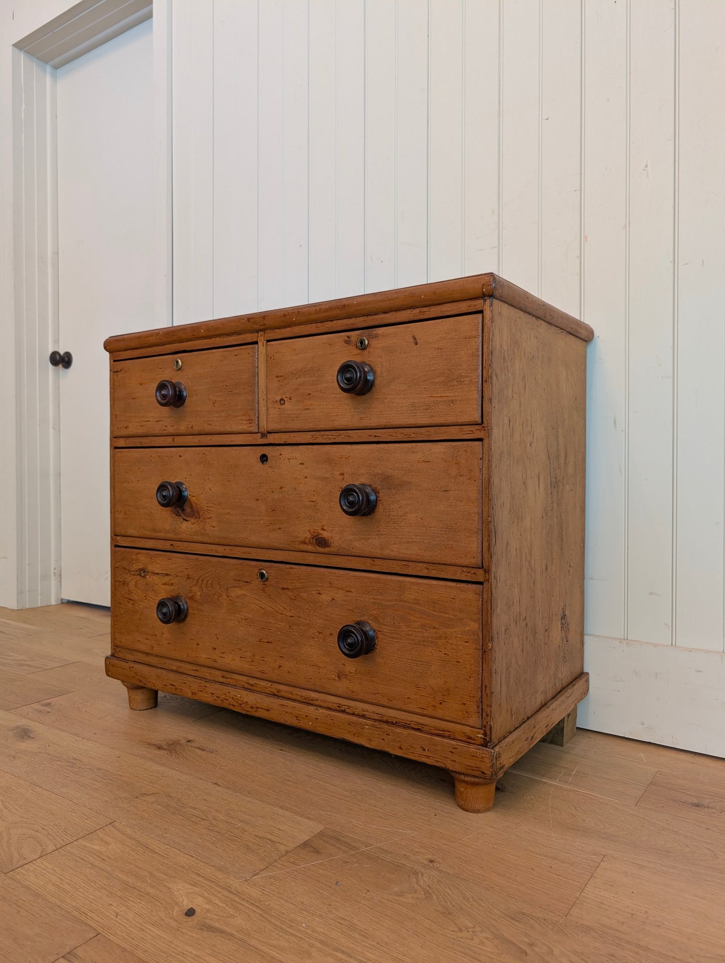 2 Over 2 Pine Chest - Dark Knob