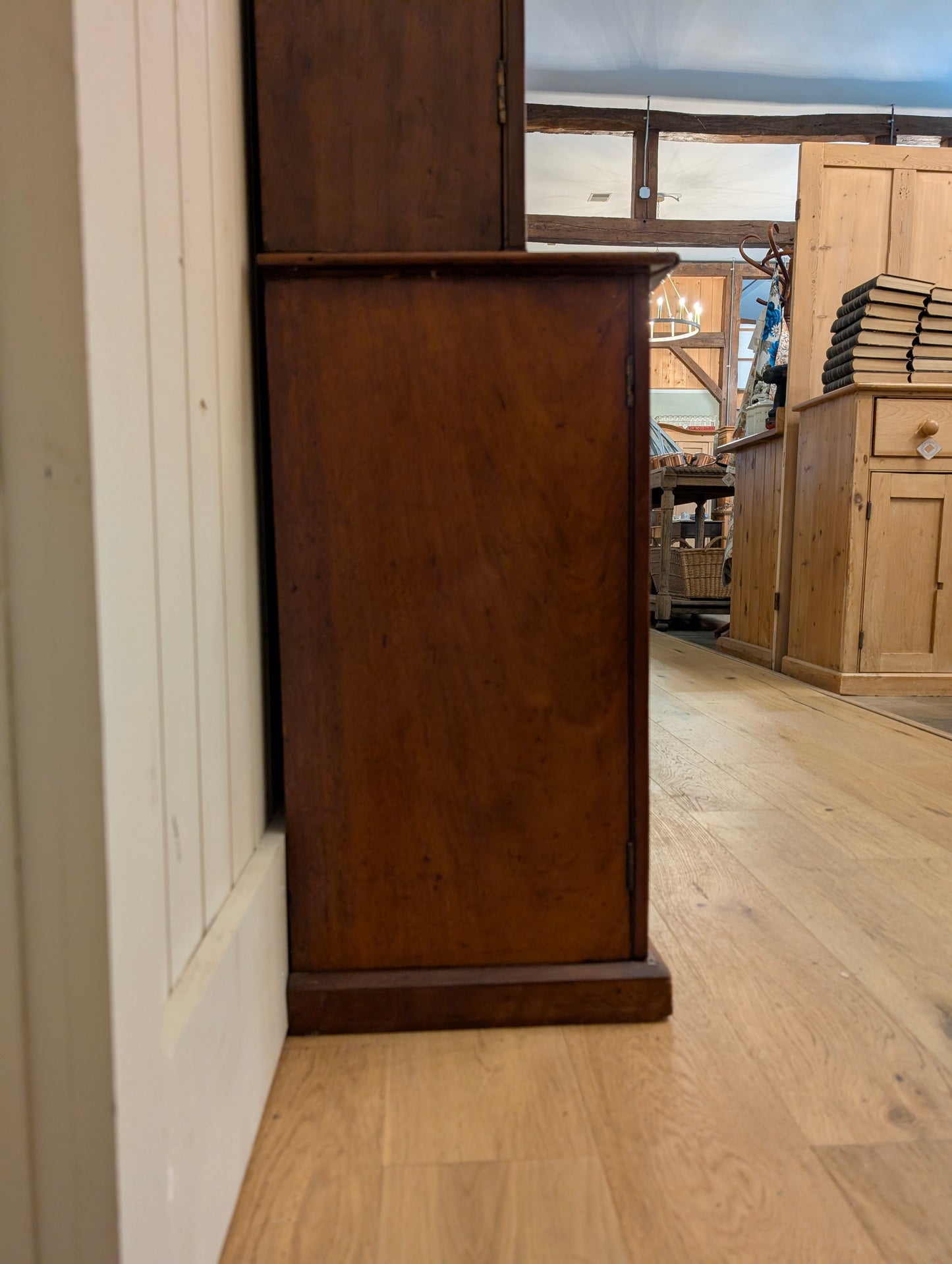 Glass Door Mahogany Hutch