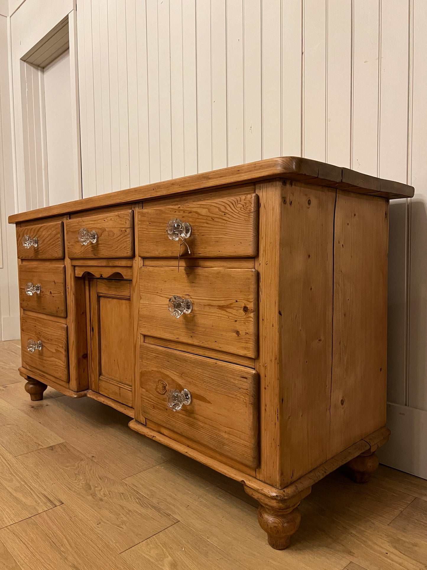 1890 Pine Sideboard - Glass Knob