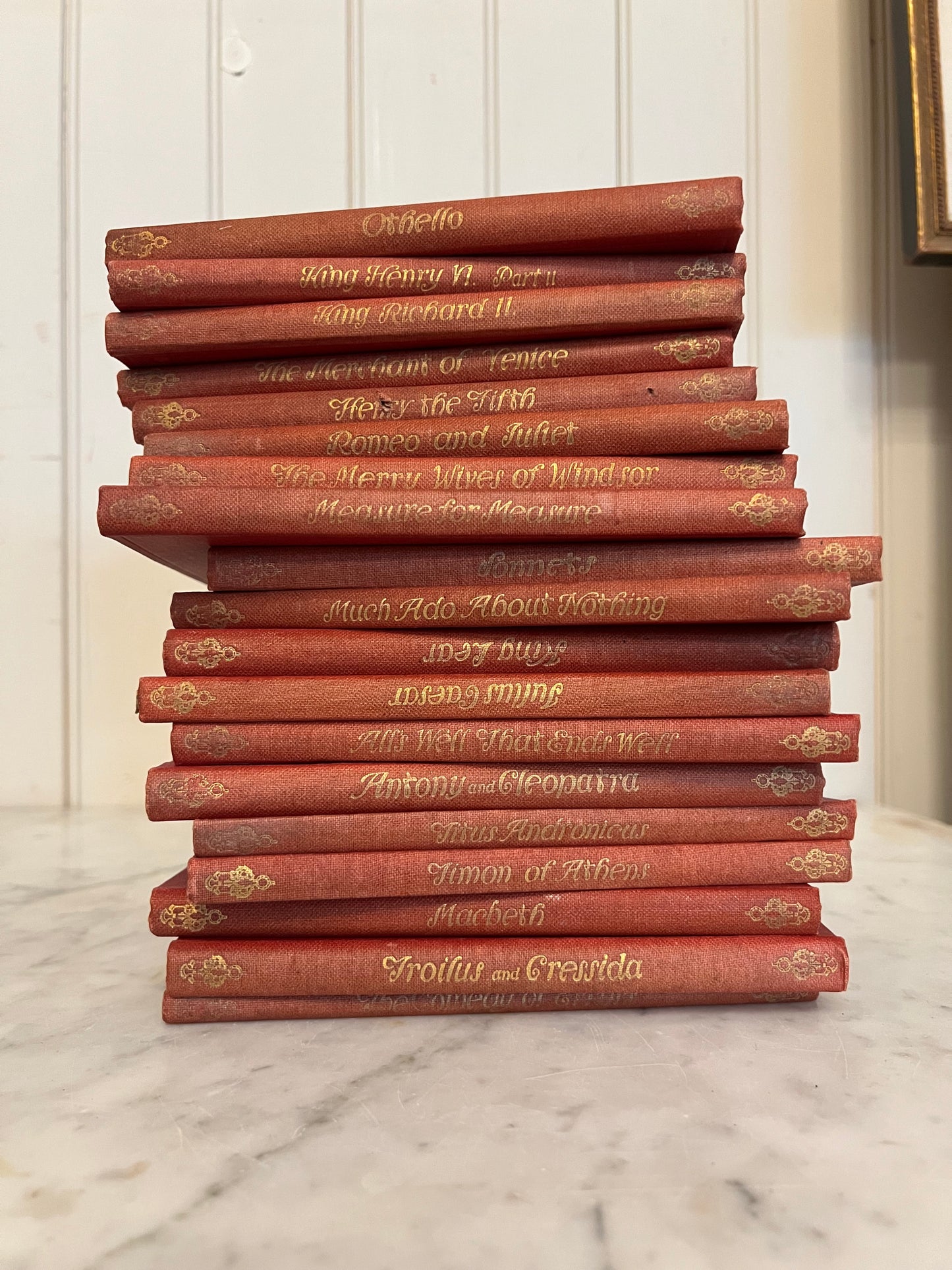 Gold Spine Shakespeare Book