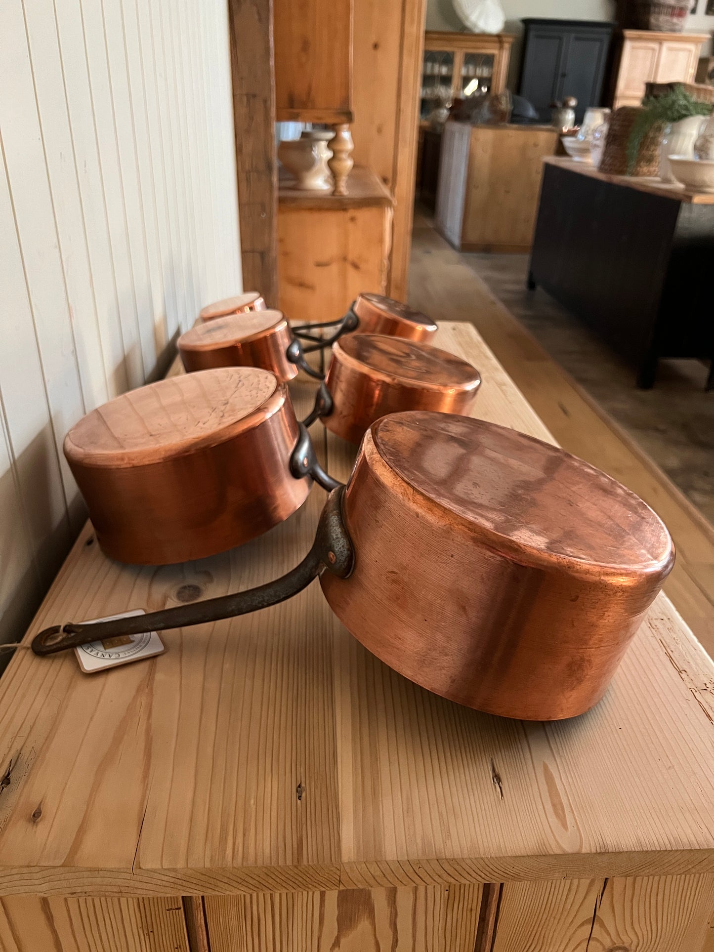 French Copper Pan Set (7 pans)