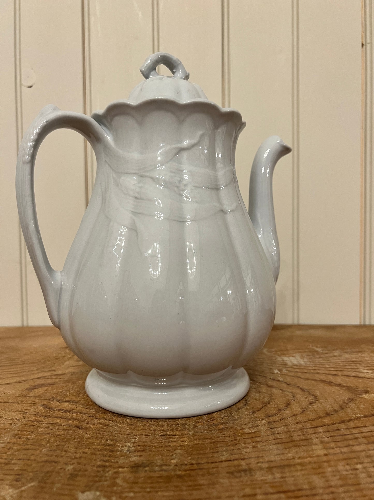 W&E Corn Burslem Wheat Ironstone Coffee Pot