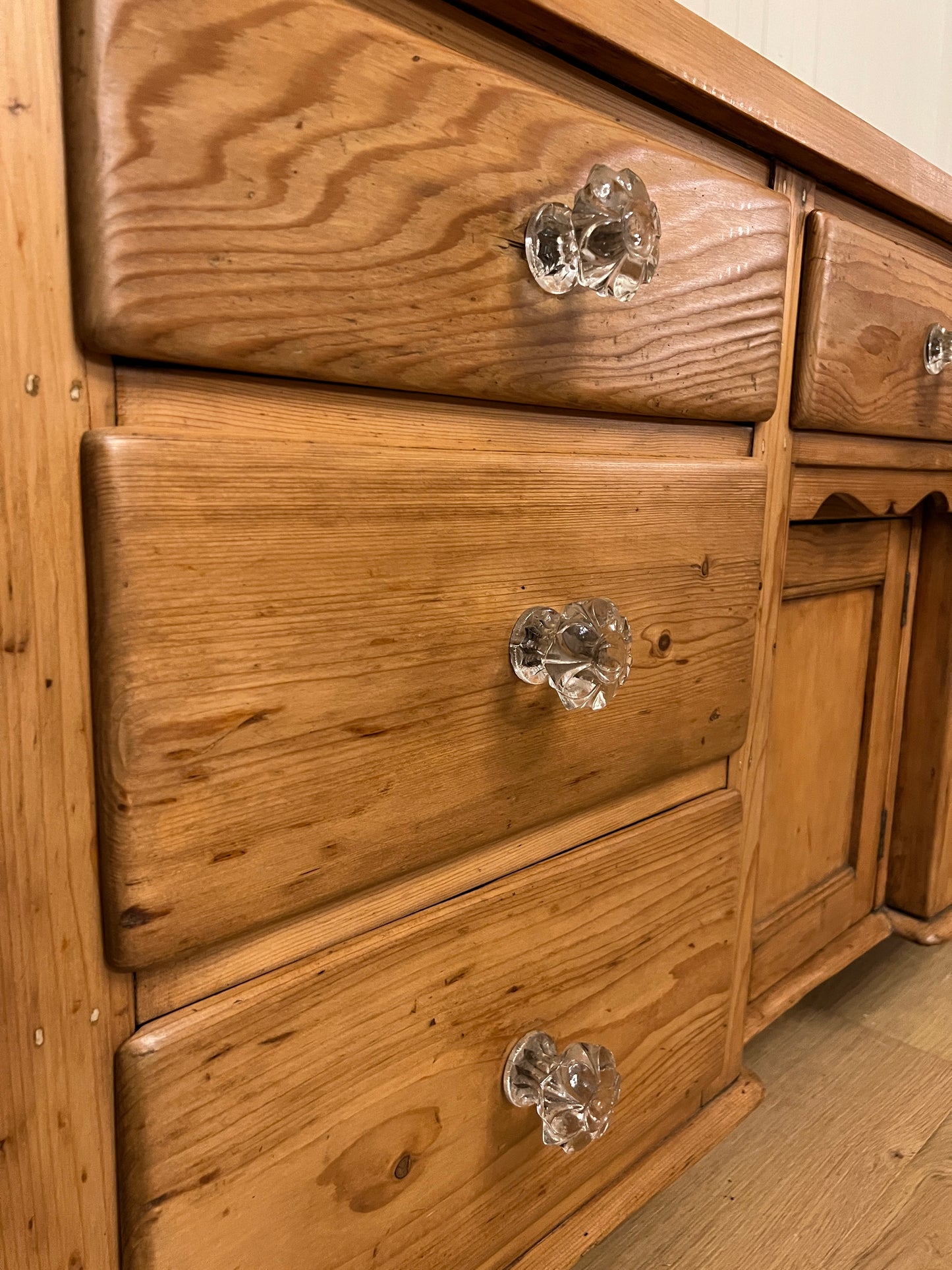 1890 Pine Sideboard - Glass Knob