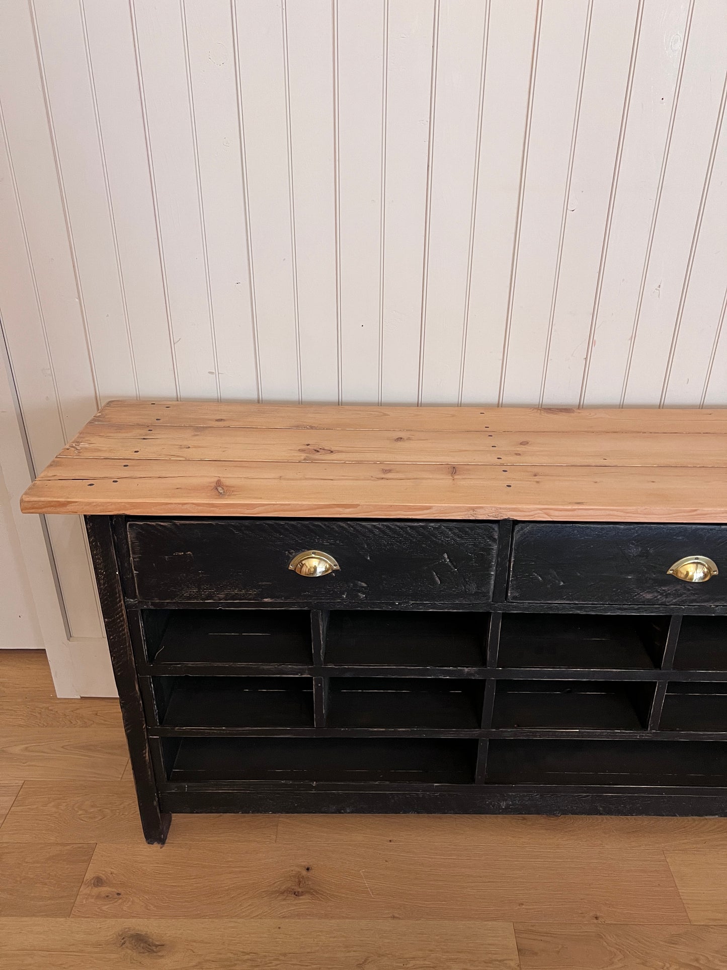 Ebonized Scrub Top Kitchen Island