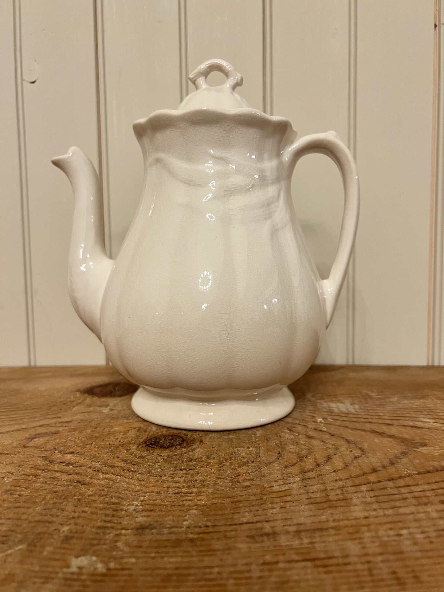 Wm Adams & Sons Wheat Ironstone Coffee Pot