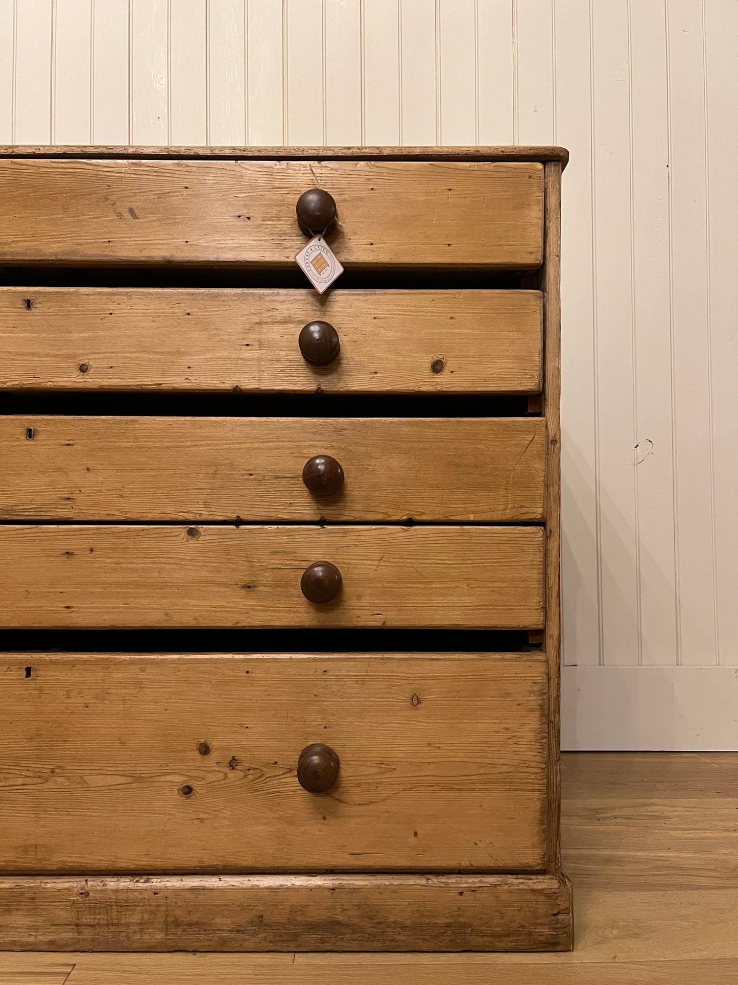 Pine Blueprint Chest of Drawers