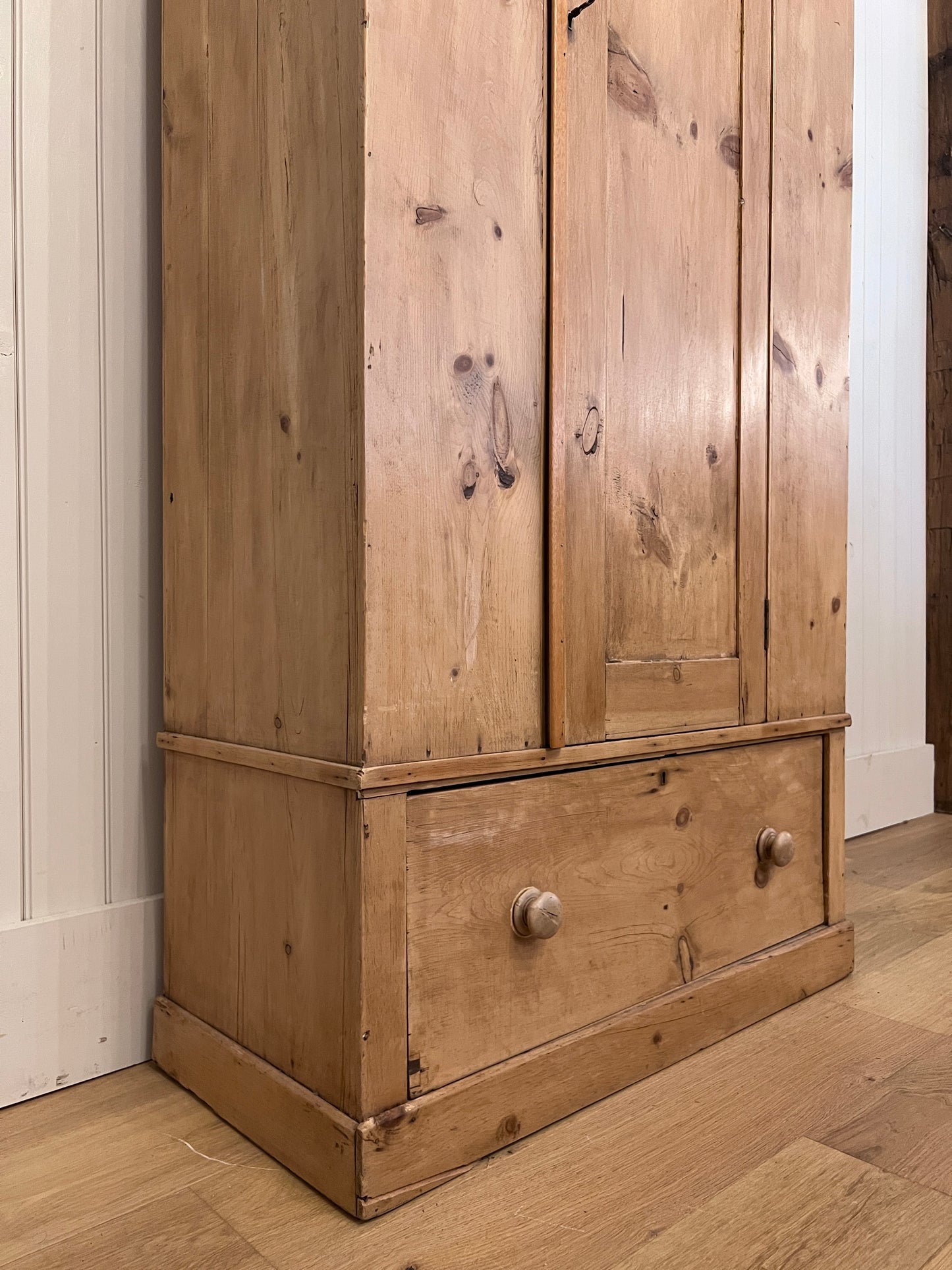 Pine Wardrobe with Drawer