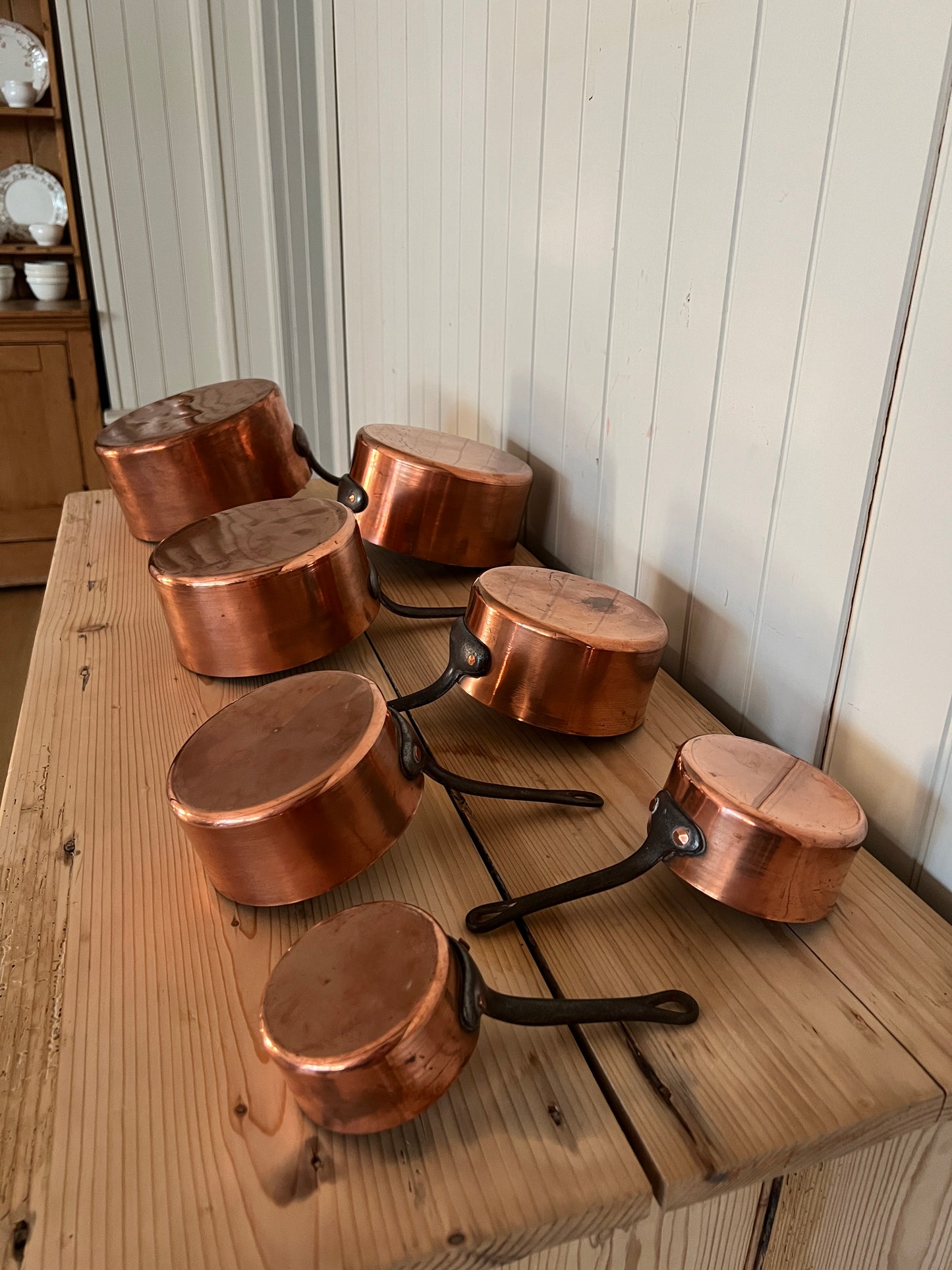 French Copper Pan Set (7 pans)