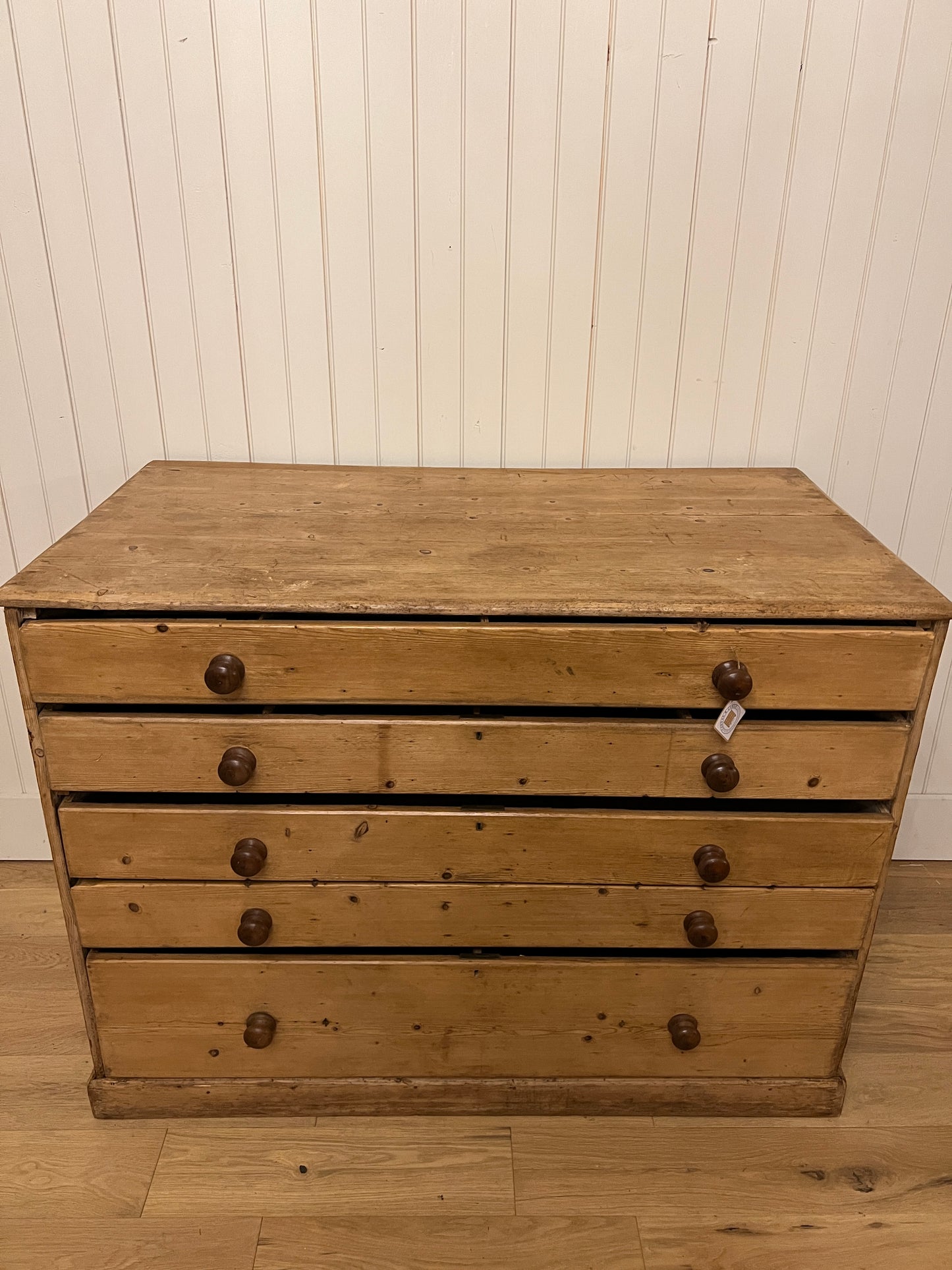 Pine Blueprint Chest of Drawers