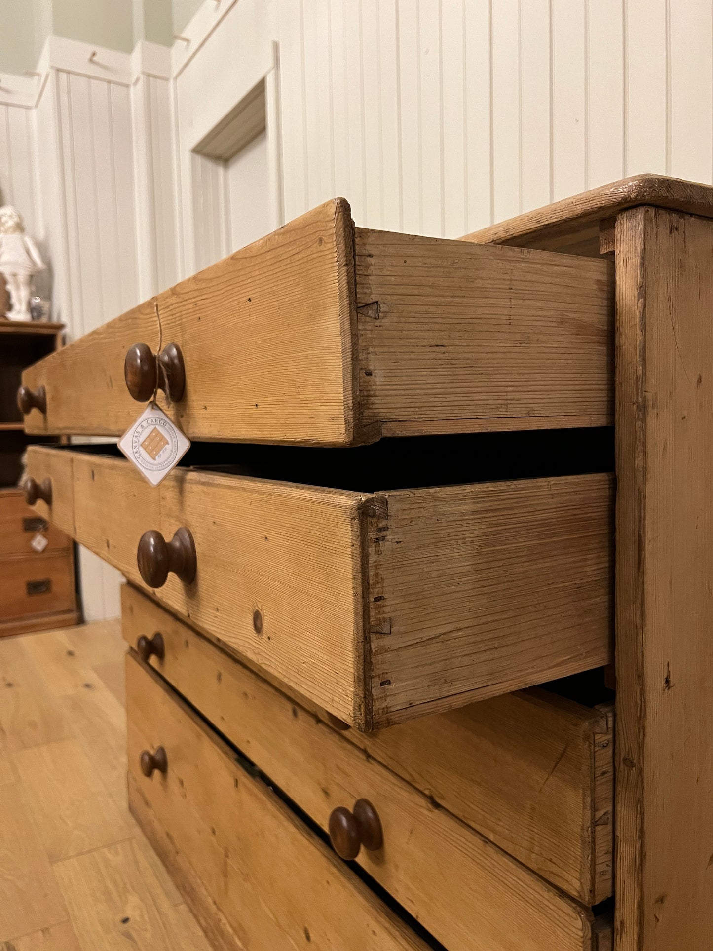 Pine Blueprint Chest of Drawers