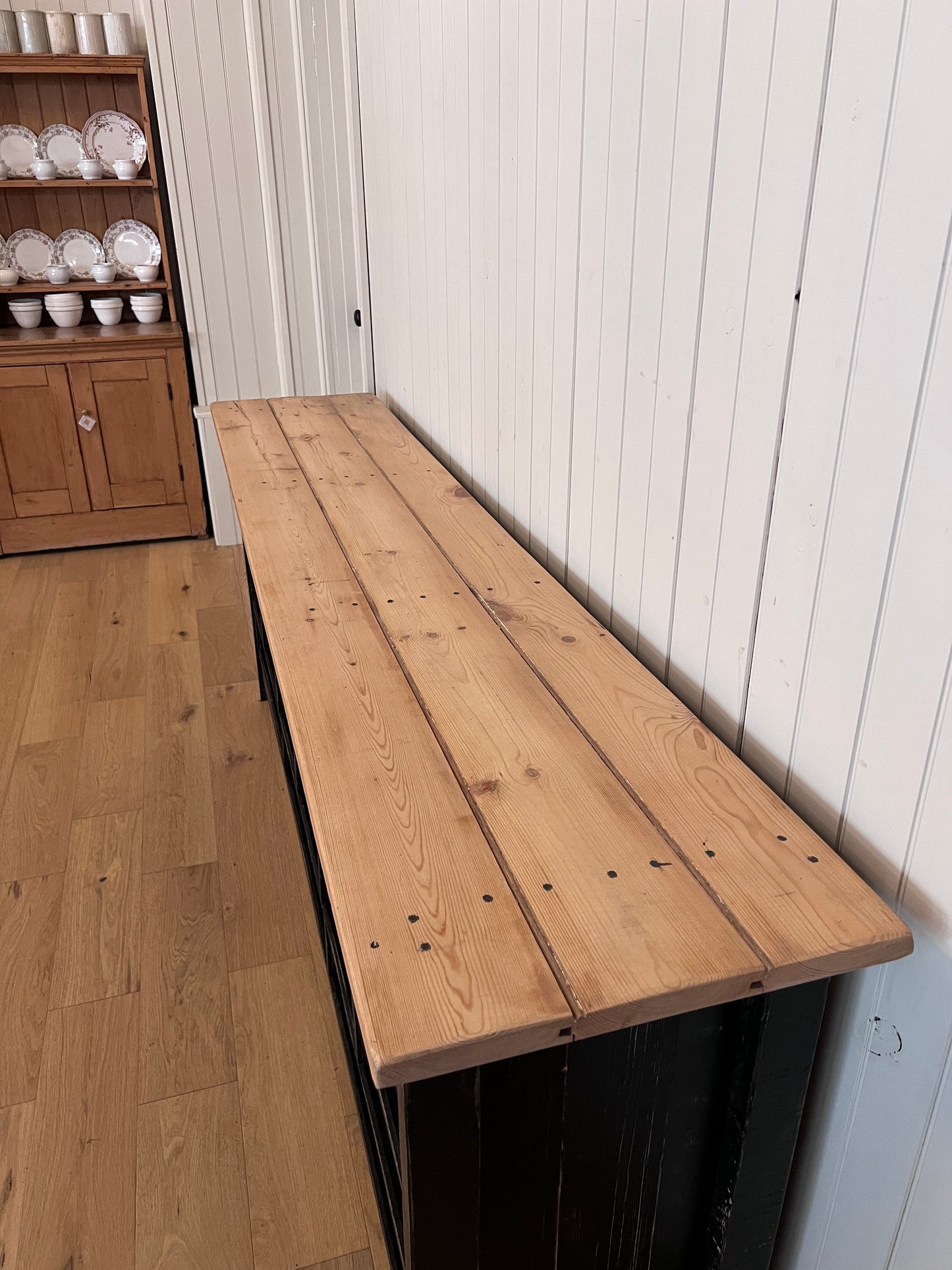 Ebonized Scrub Top Kitchen Island