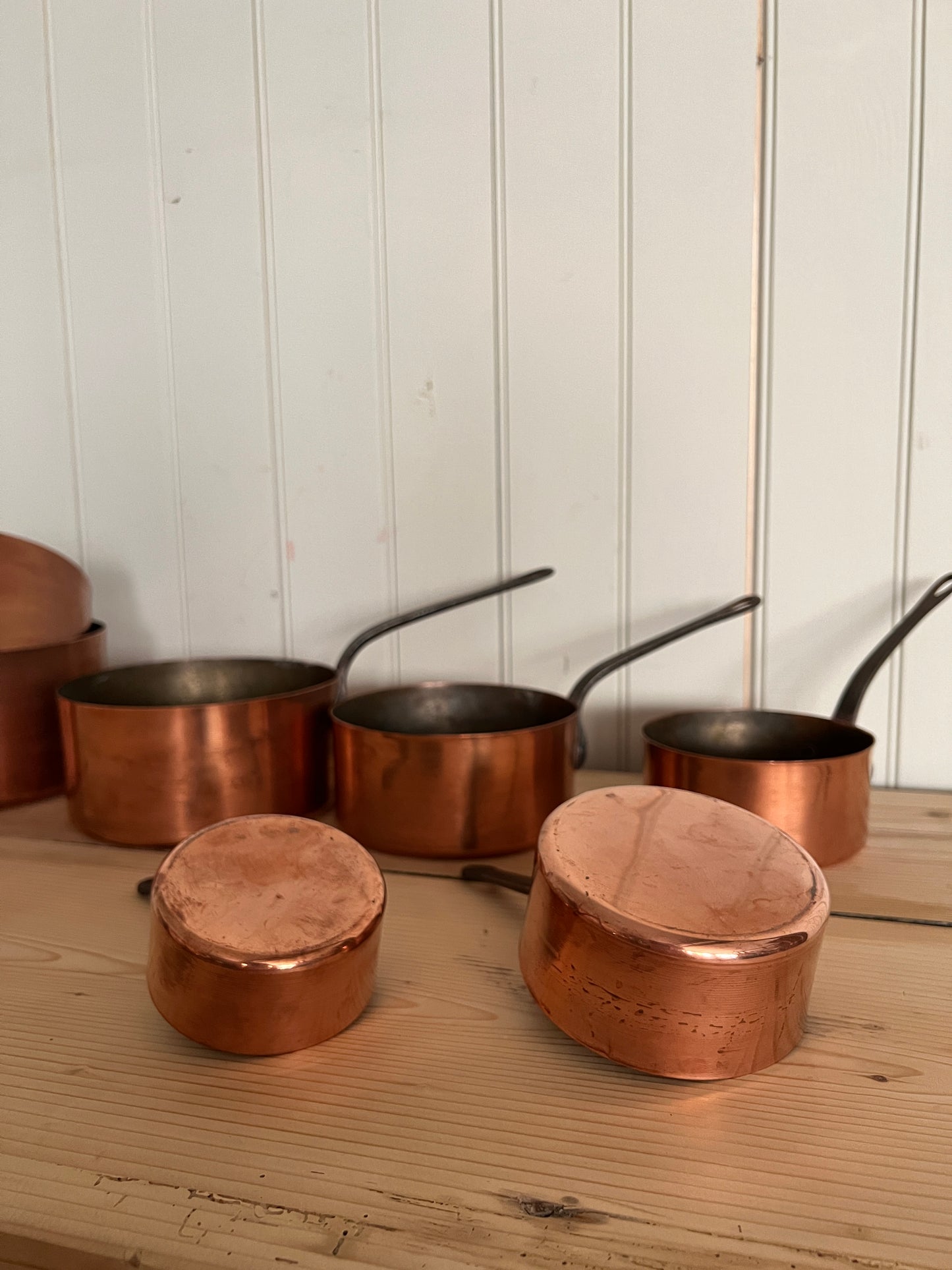 French Copper Pan Set (7 pans)