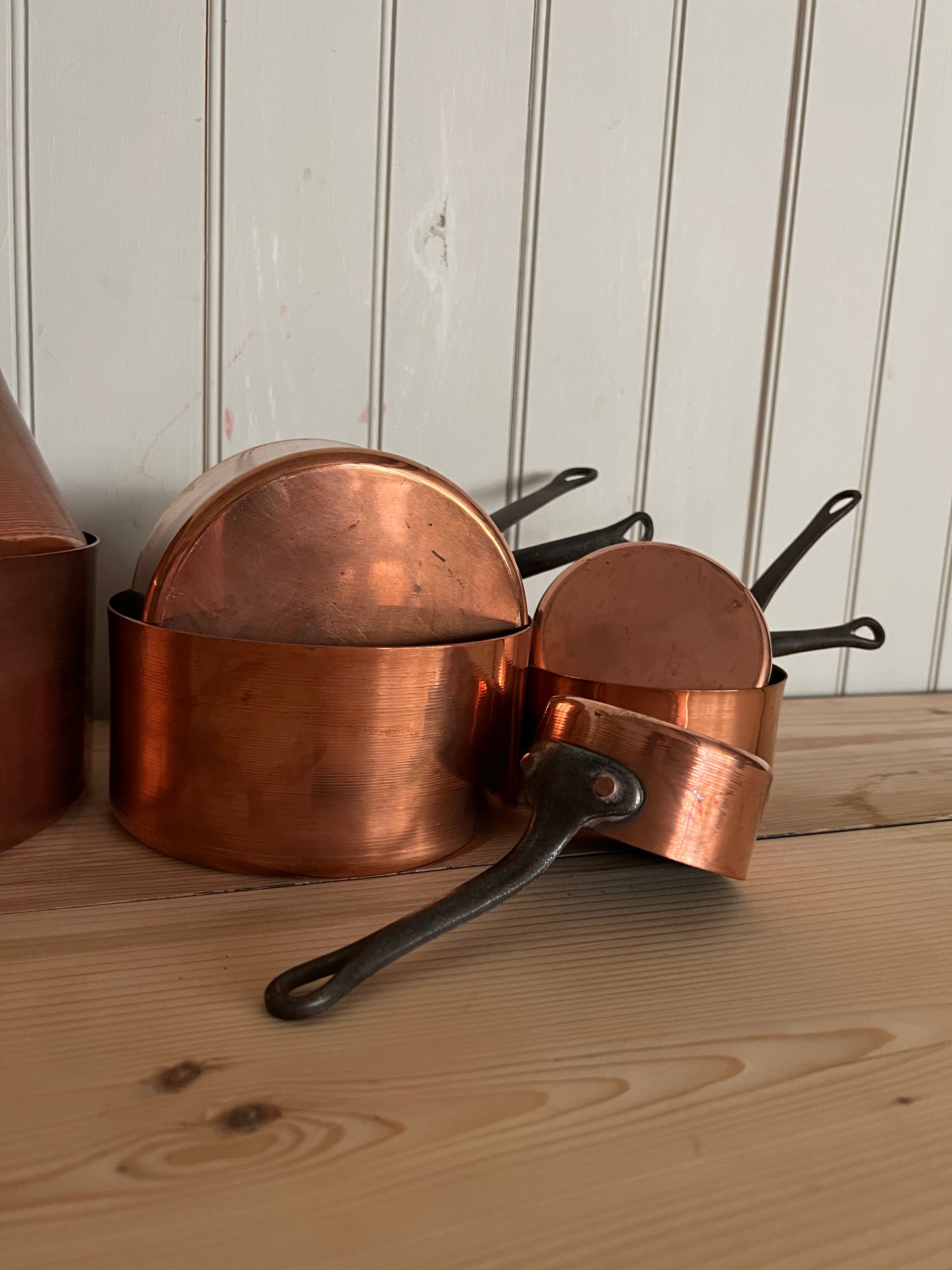 French Copper Pan Set (7 pans)