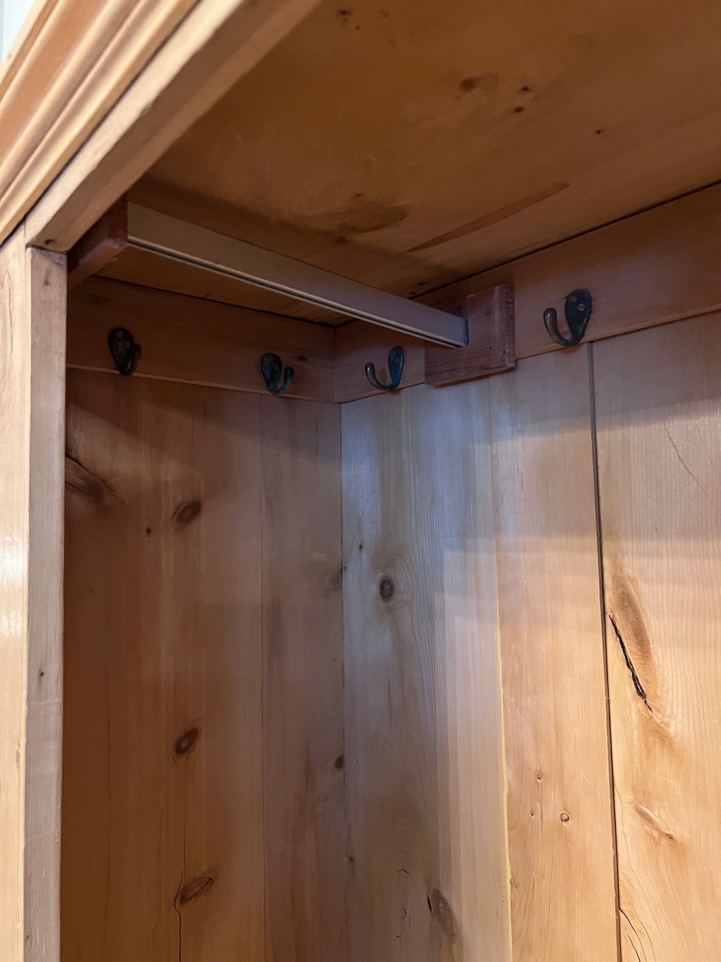 Pine Wardrobe with Drawer