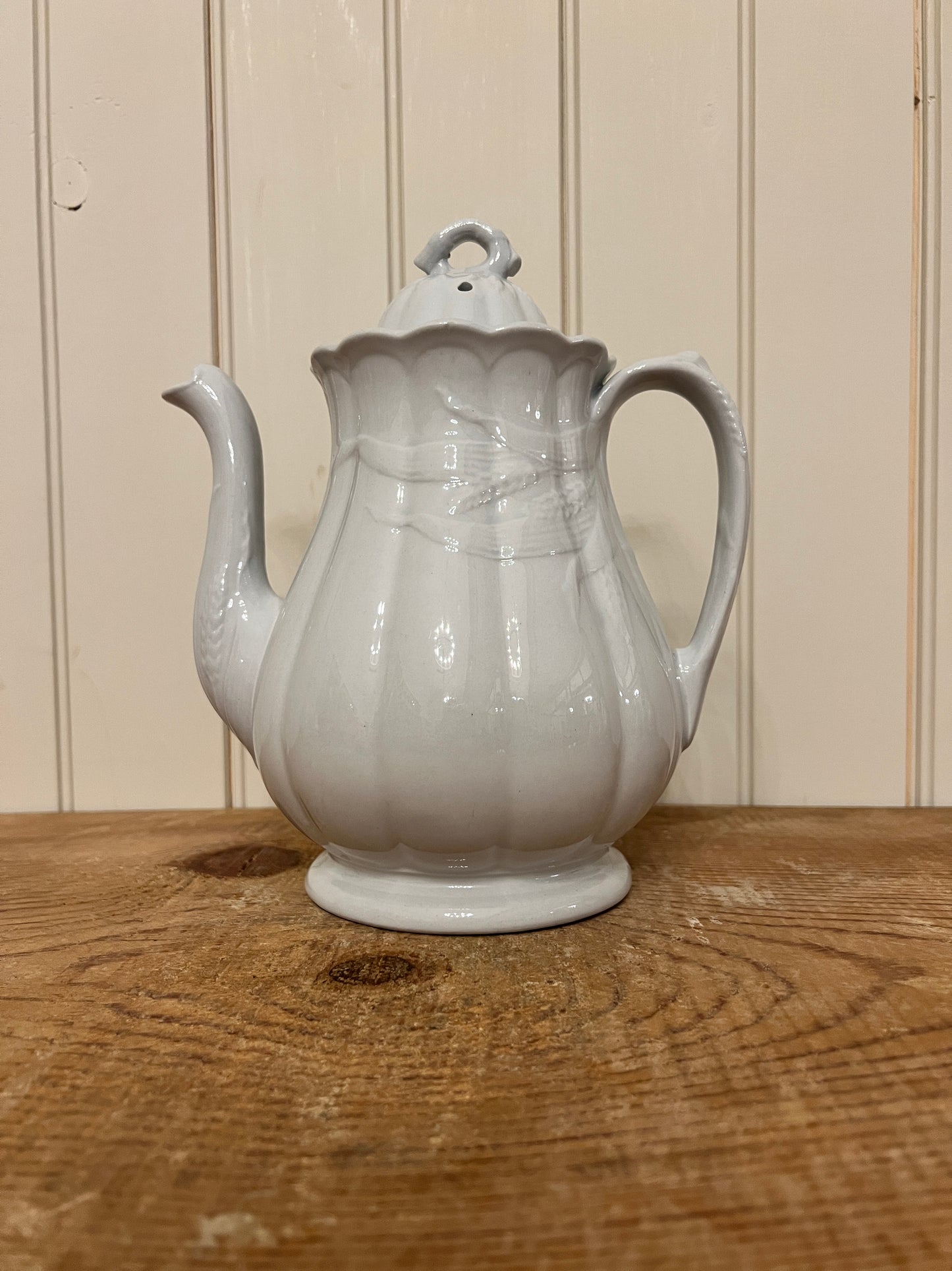 W&E Corn Burslem Wheat Ironstone Coffee Pot