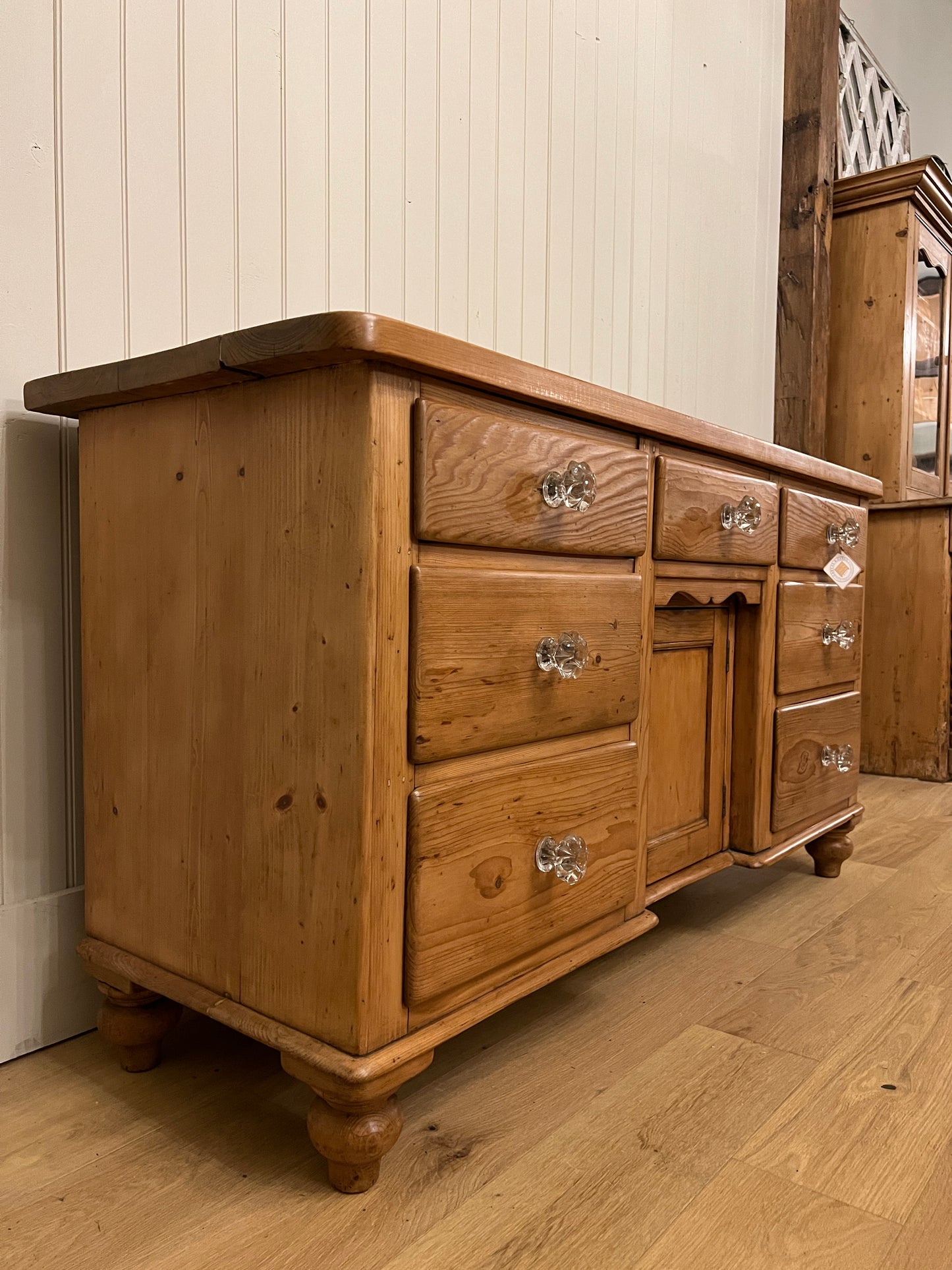 1890 Pine Sideboard - Glass Knob