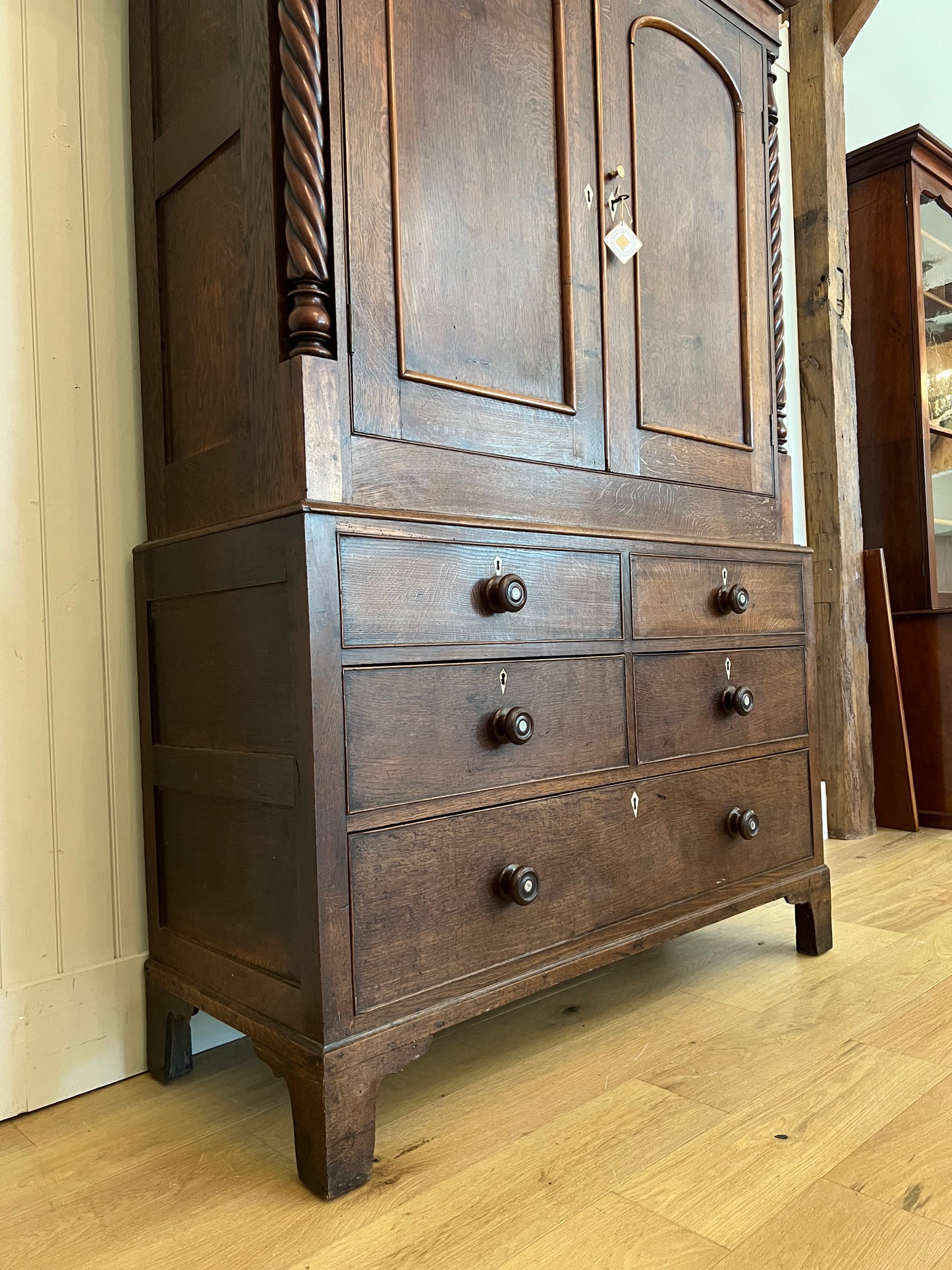 Oak Housekeepers Cupboard