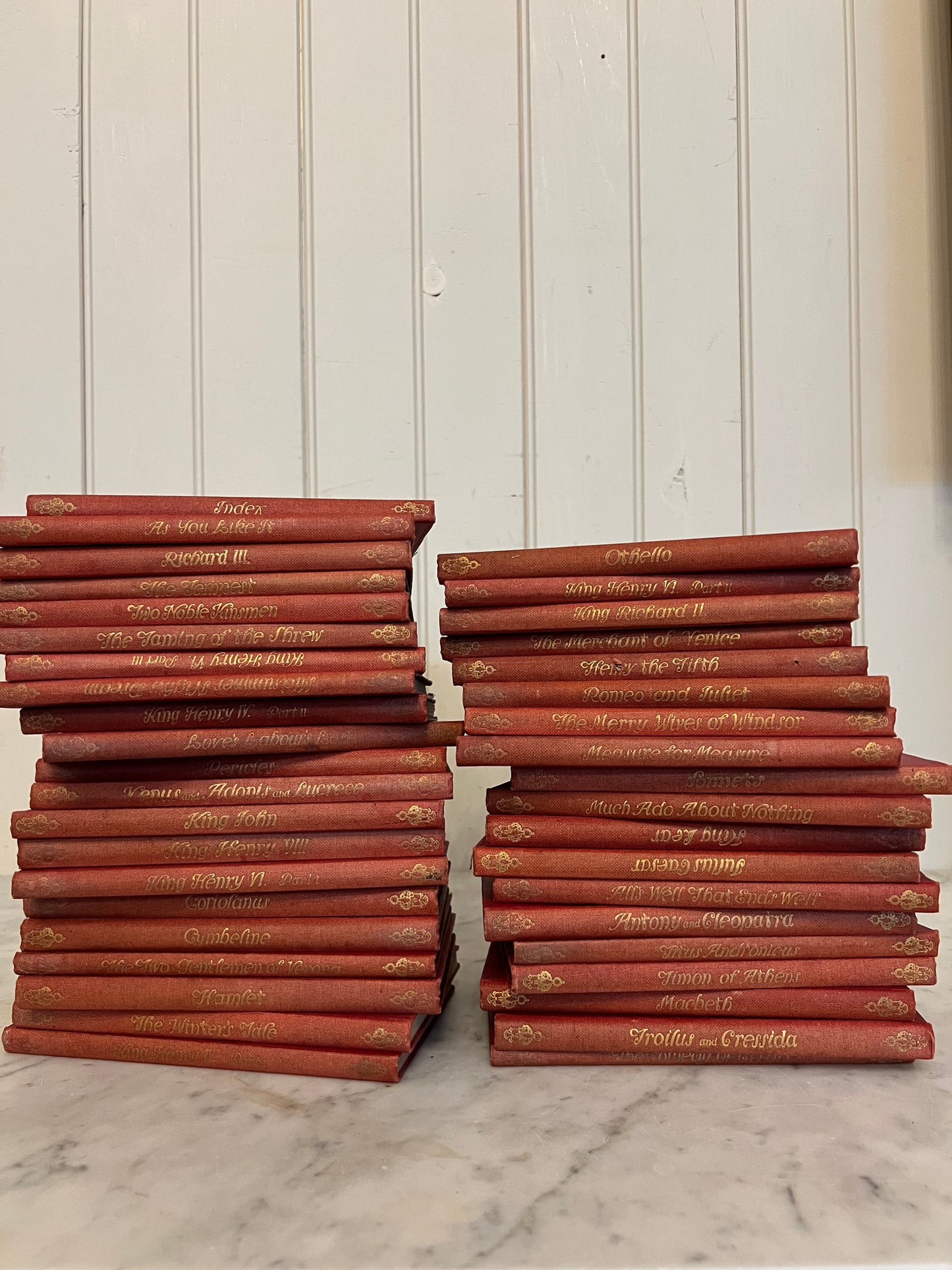 Gold Spine Shakespeare Book