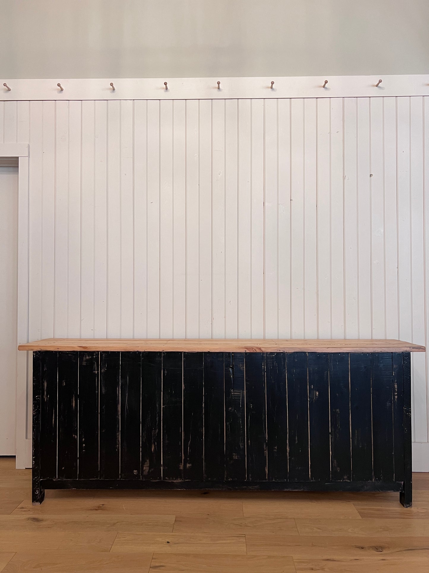 Ebonized Scrub Top Kitchen Island