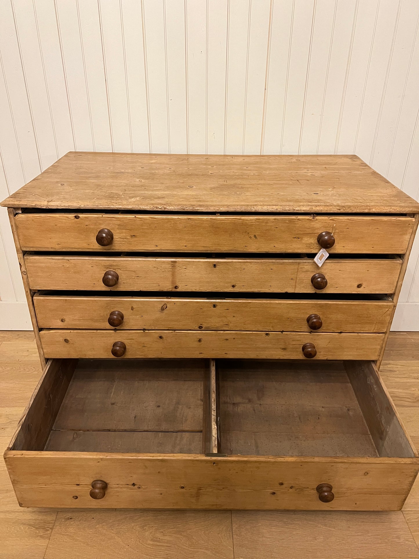 Pine Blueprint Chest of Drawers