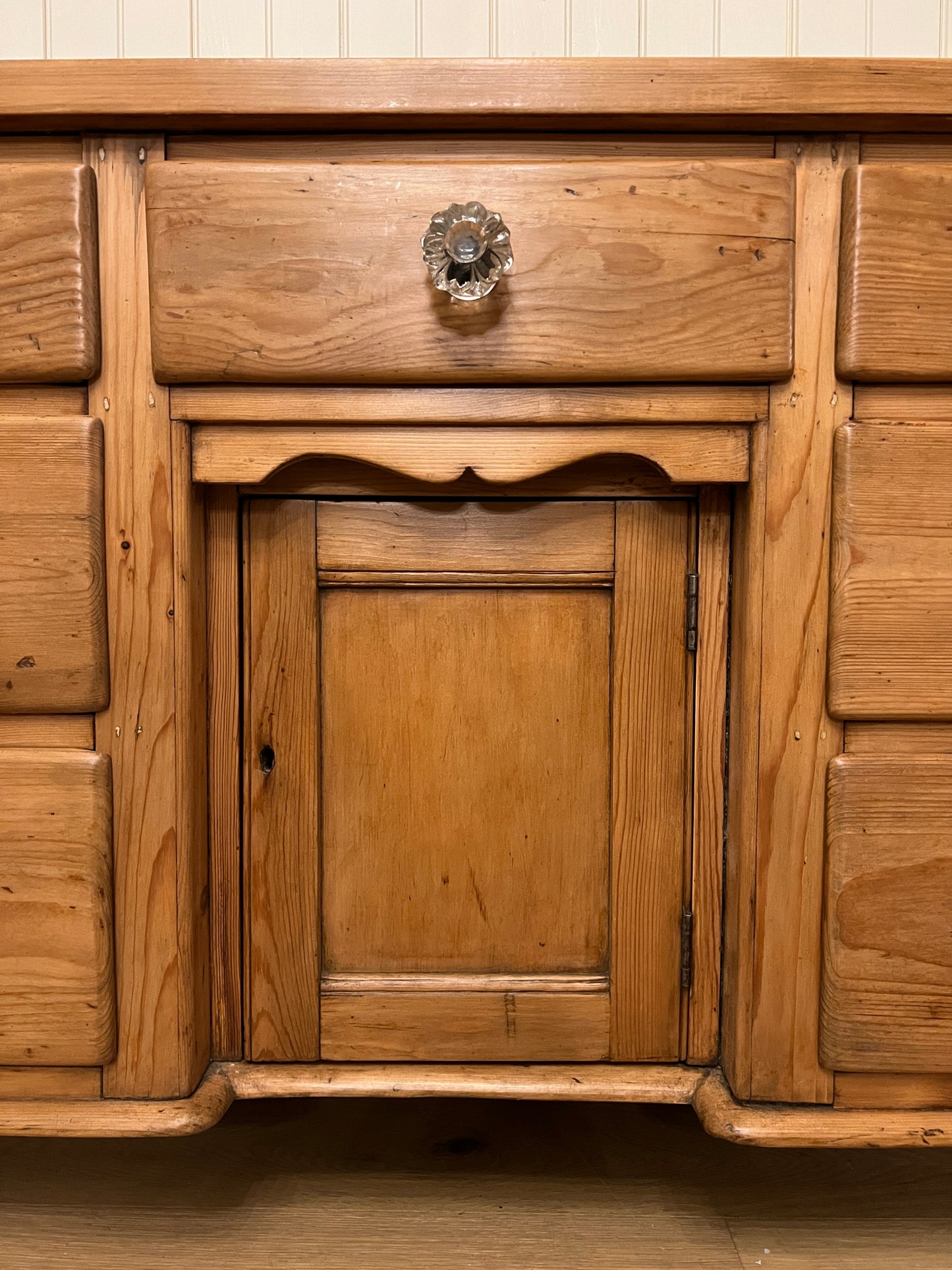 1890 Pine Sideboard - Glass Knob