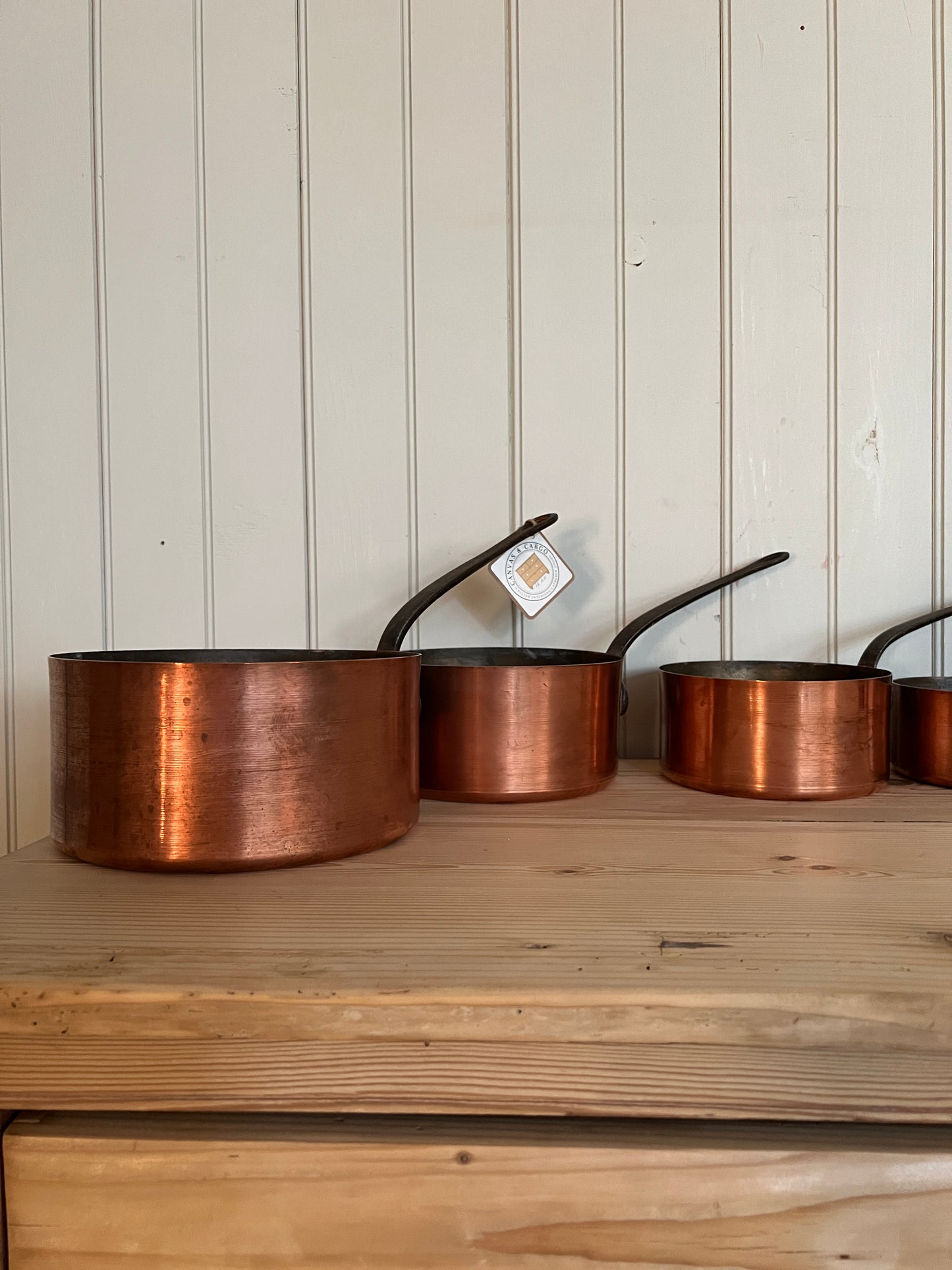 French Copper Pan Set (7 pans)