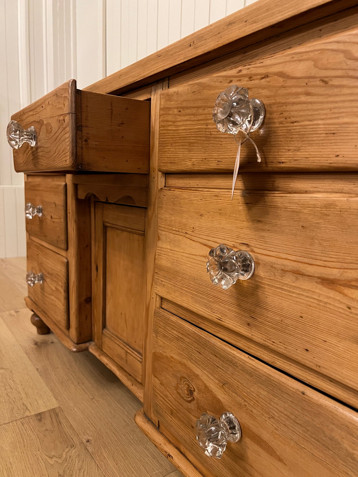 1890 Pine Sideboard - Glass Knob