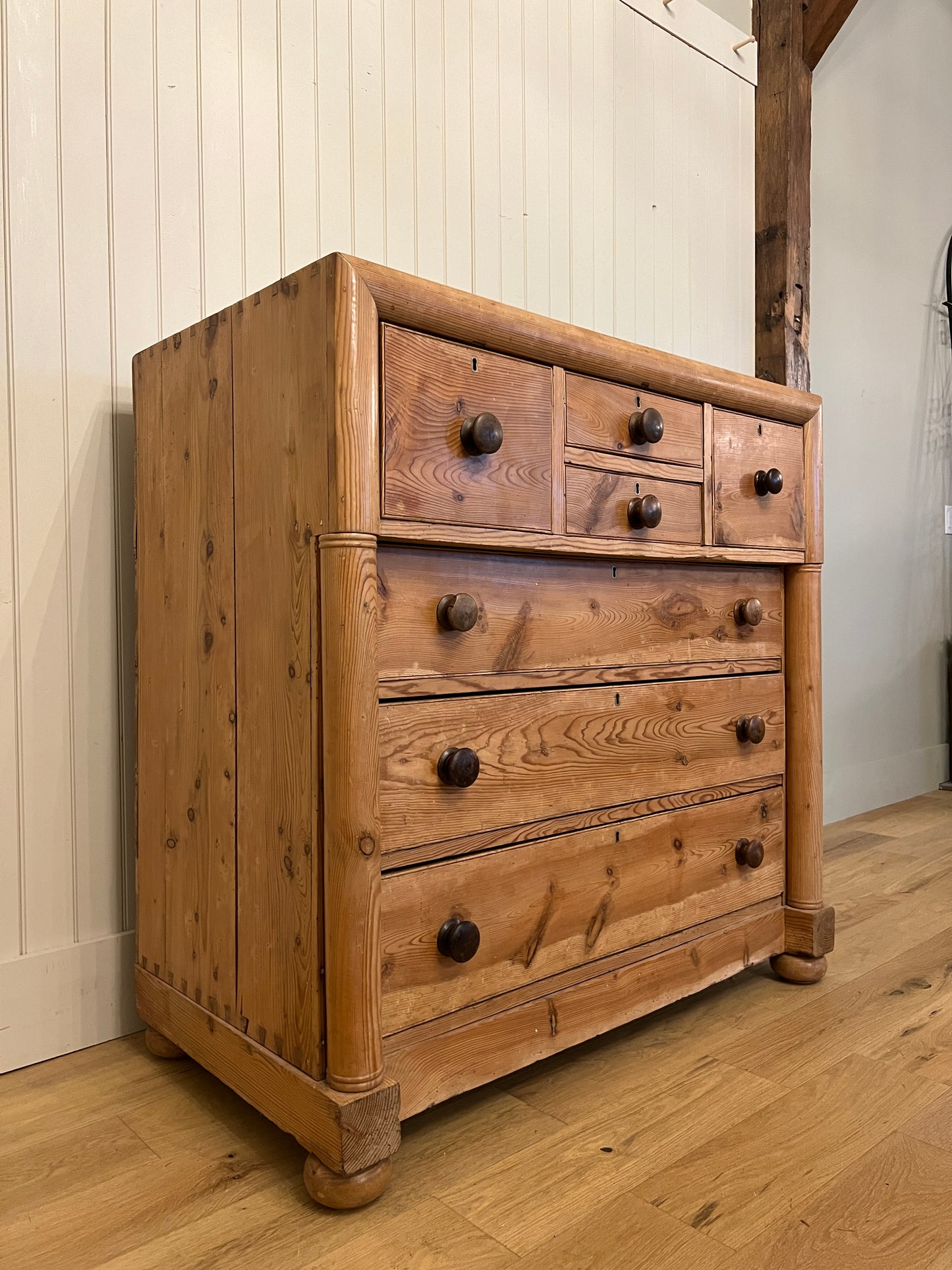 Scottish Turned Post Chest of Drawers