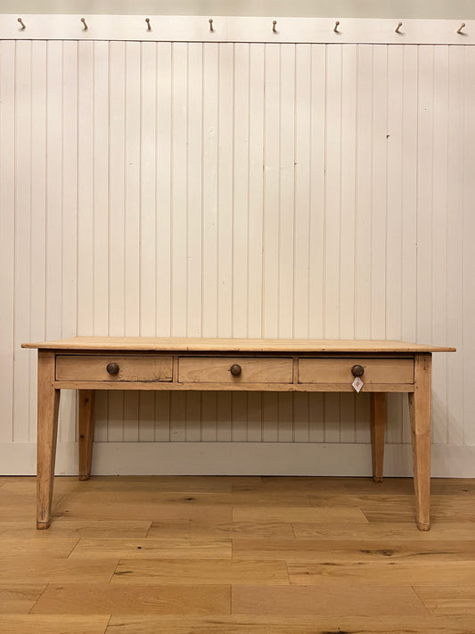 3 Drawer English Pine Table