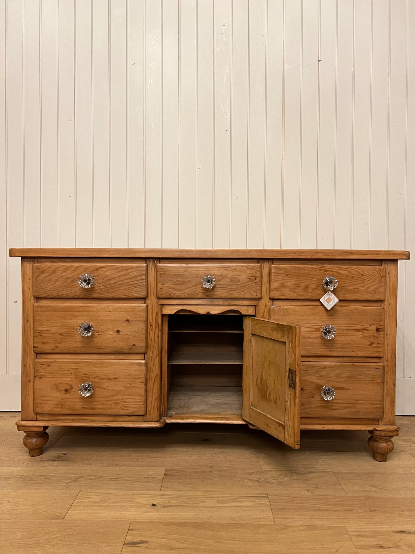 1890 Pine Sideboard - Glass Knob