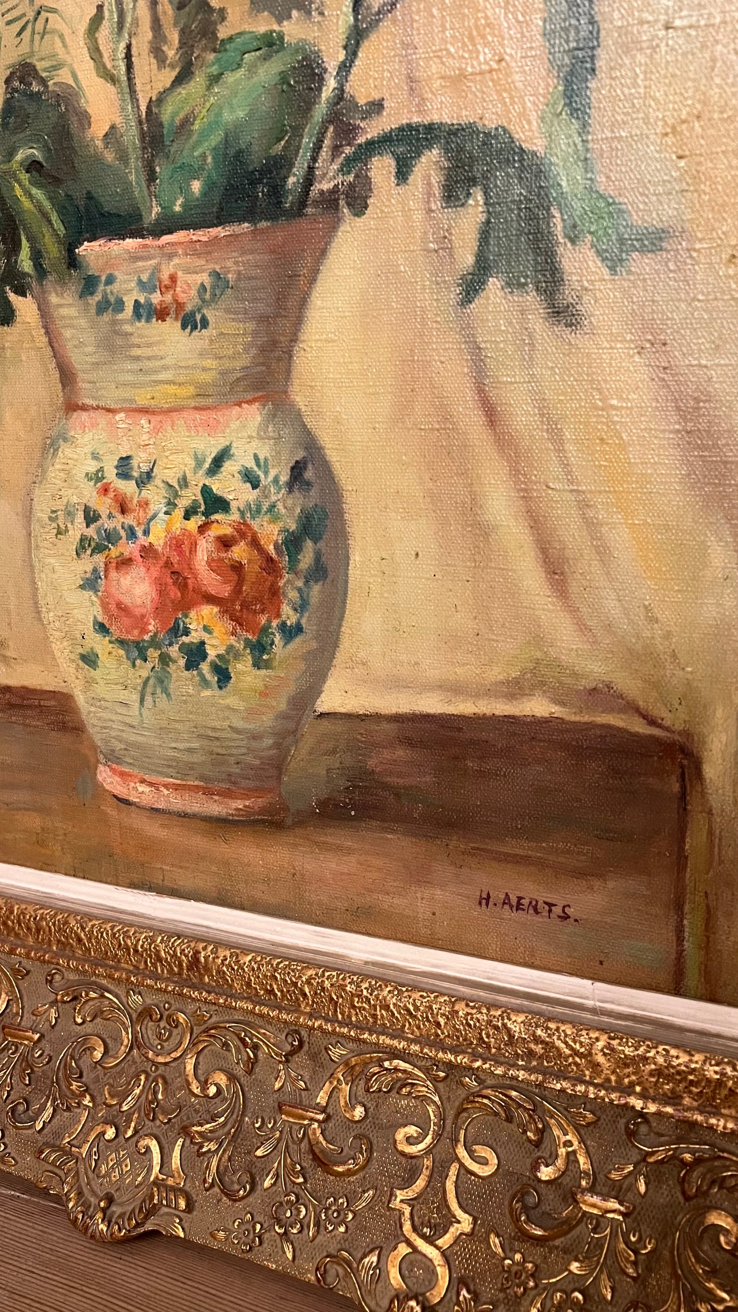 Yellow Mums - Oil on Canvas