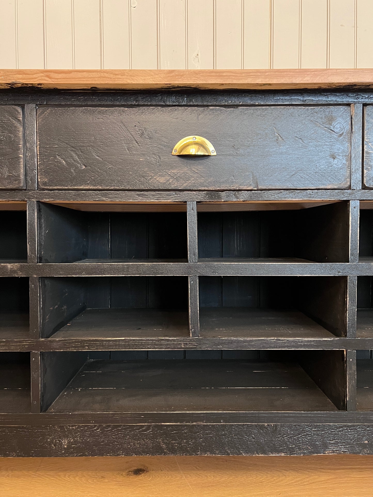 Ebonized Scrub Top Kitchen Island