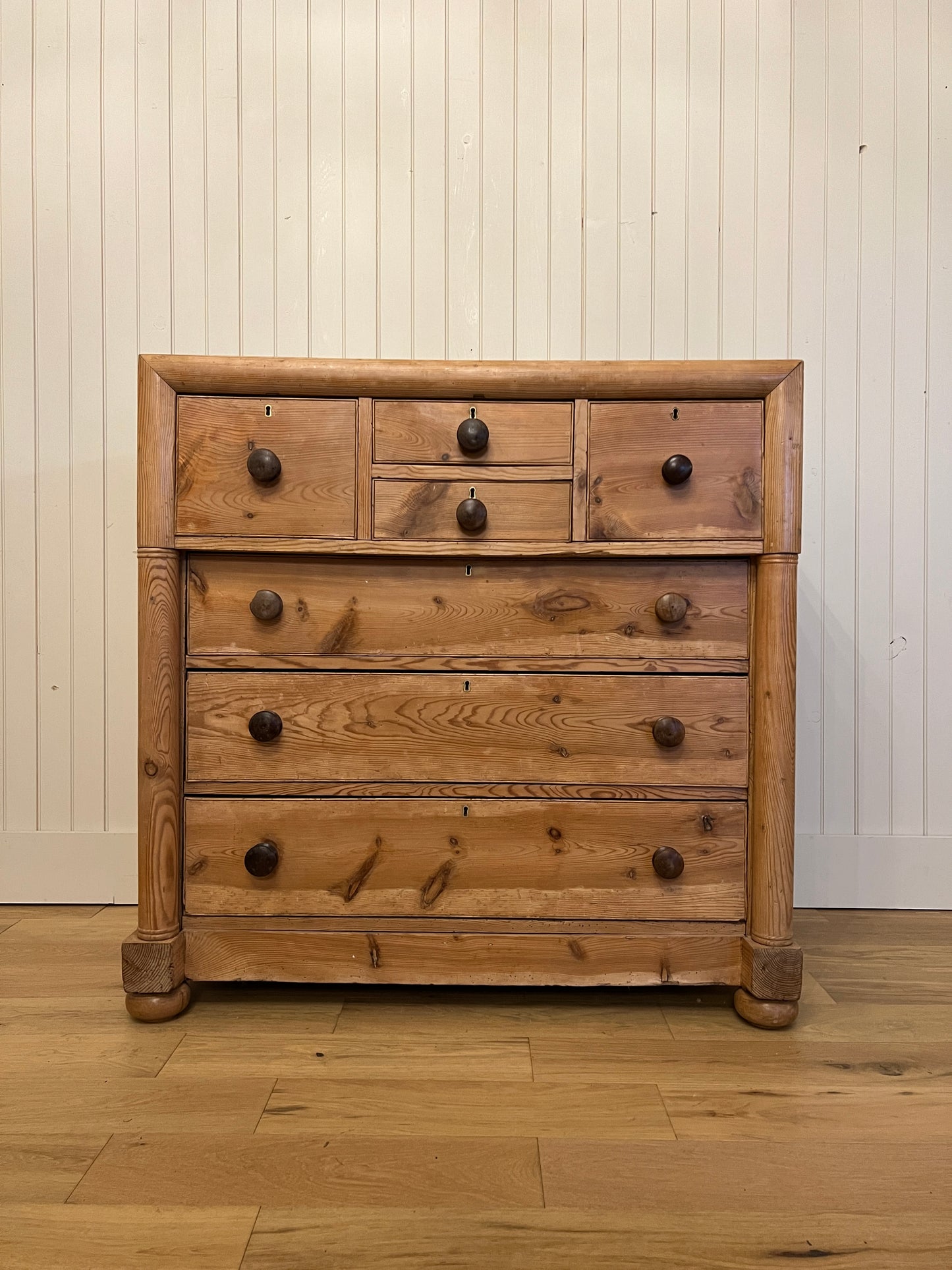 Scottish Turned Post Chest of Drawers