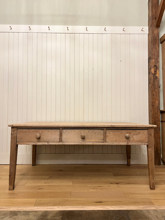 Victorian Pine 6 Drawer Dairy Table