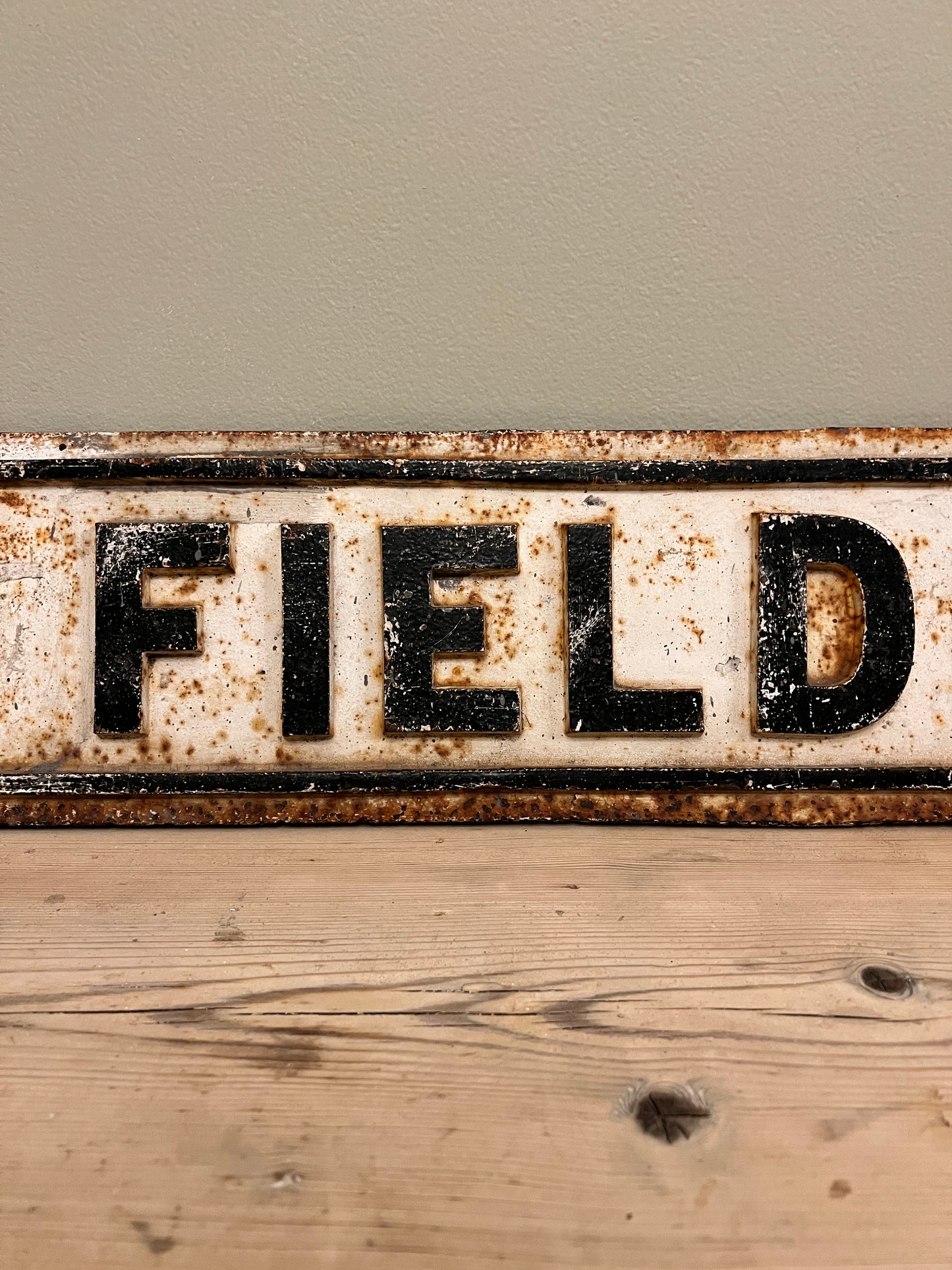 Bank Field Road Sign