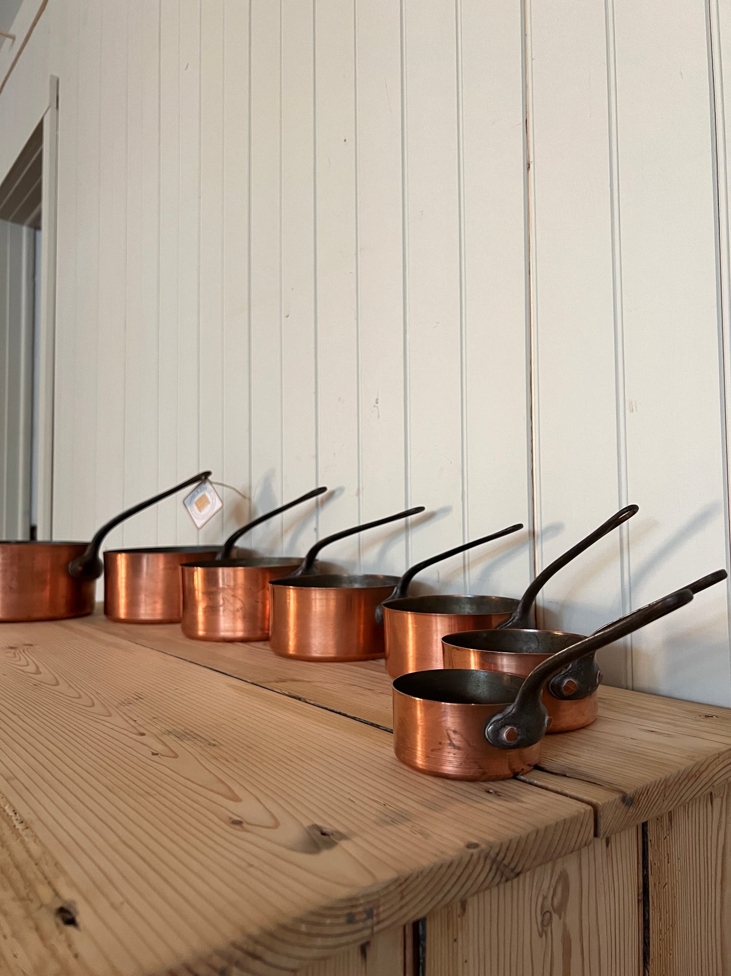 French Copper Pan Set (7 pans)