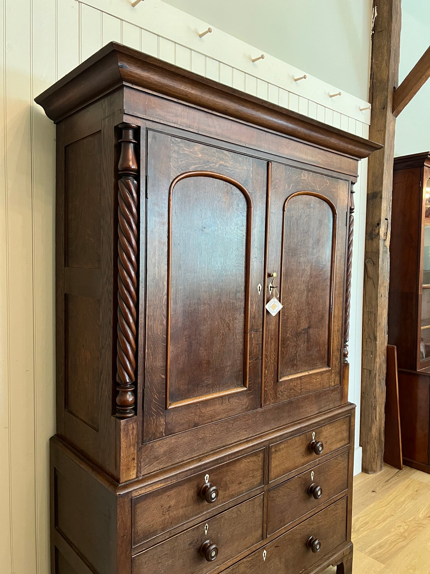 Oak Housekeepers Cupboard