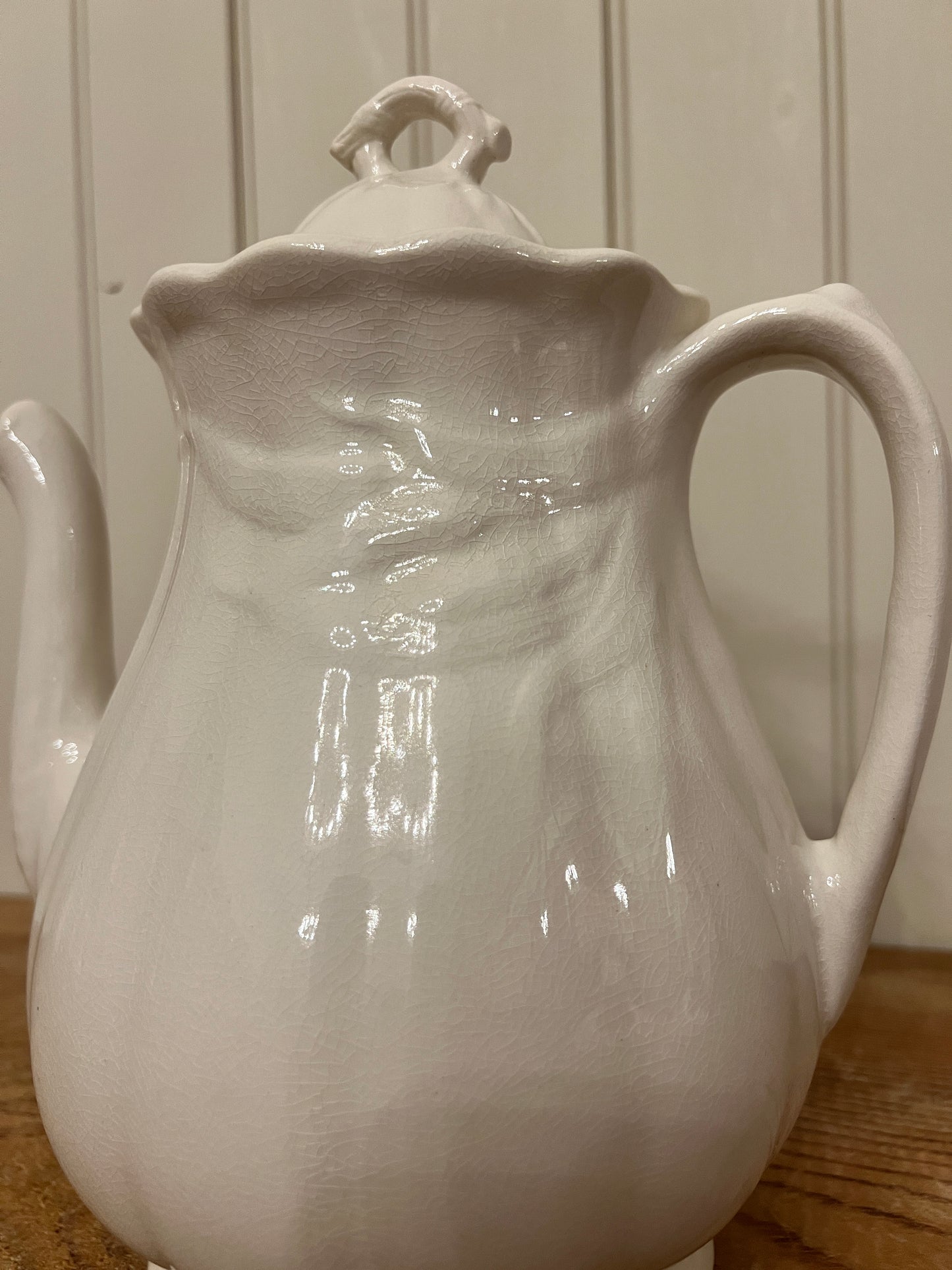 Wm Adams & Sons Wheat Ironstone Coffee Pot