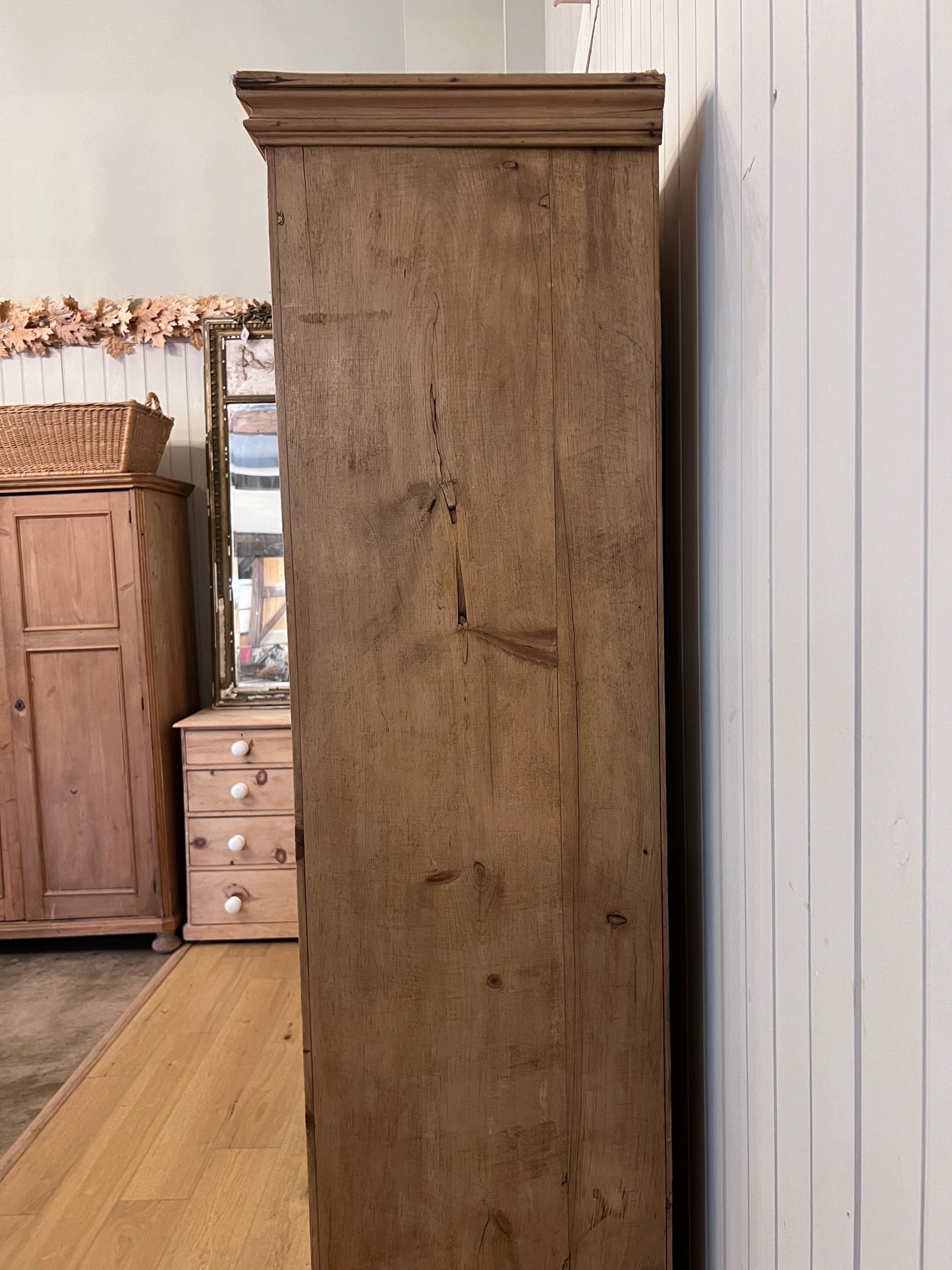 Pine Wardrobe with Drawer