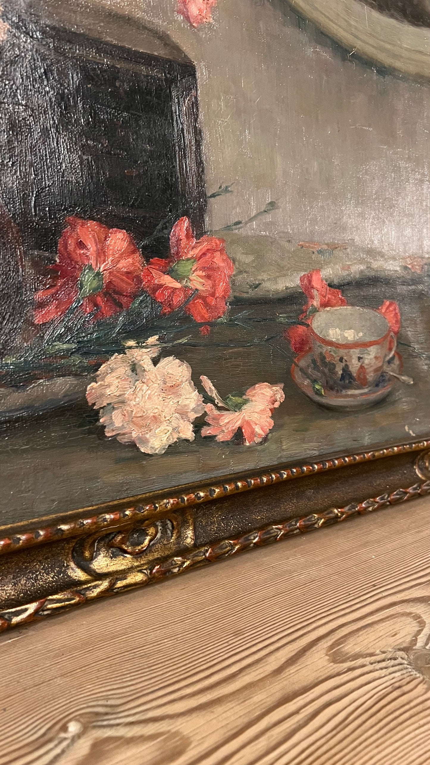 Carnations Painting - Oil on Canvas