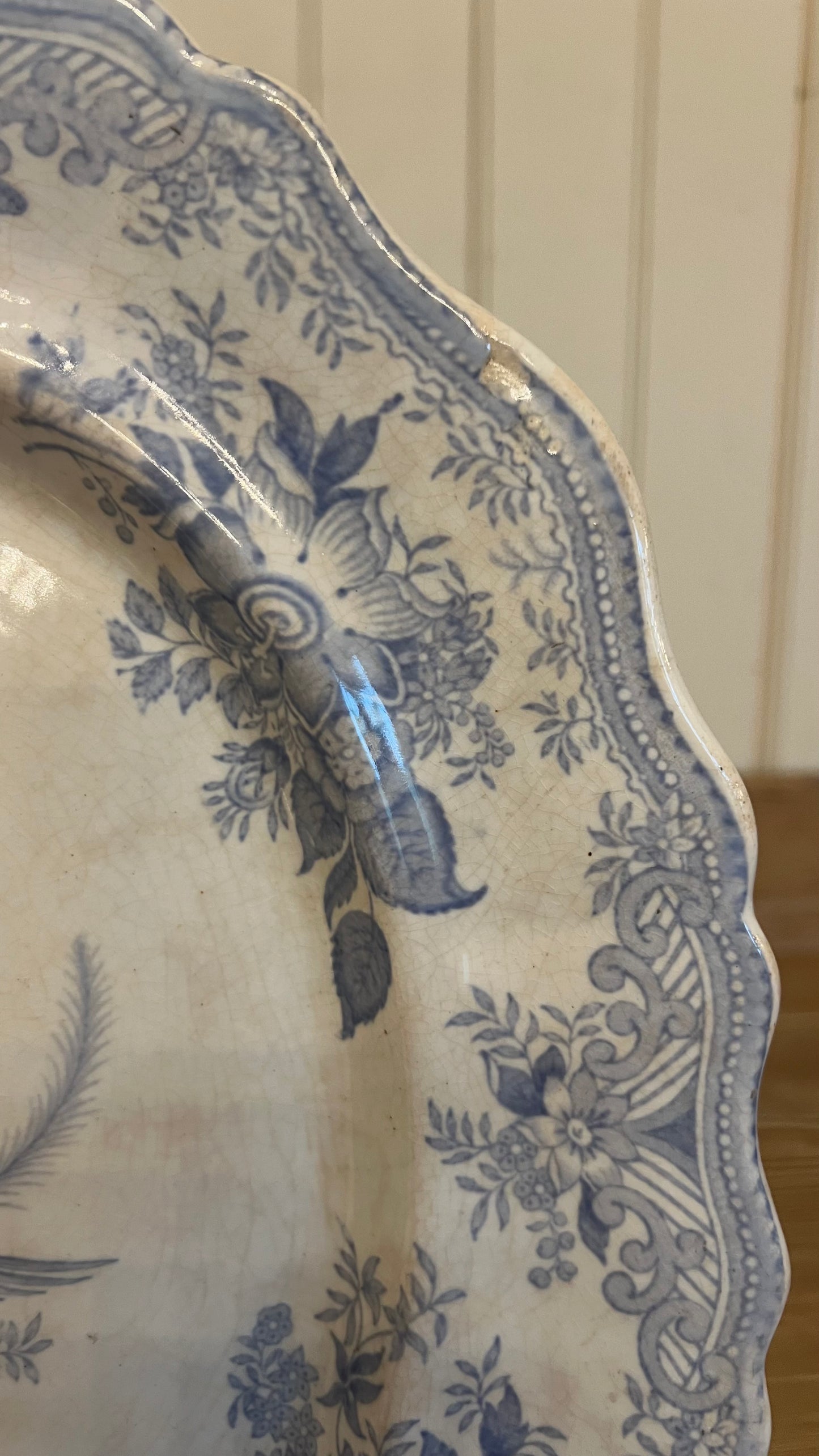 Asiatic Pheasant XL Scalloped Platter