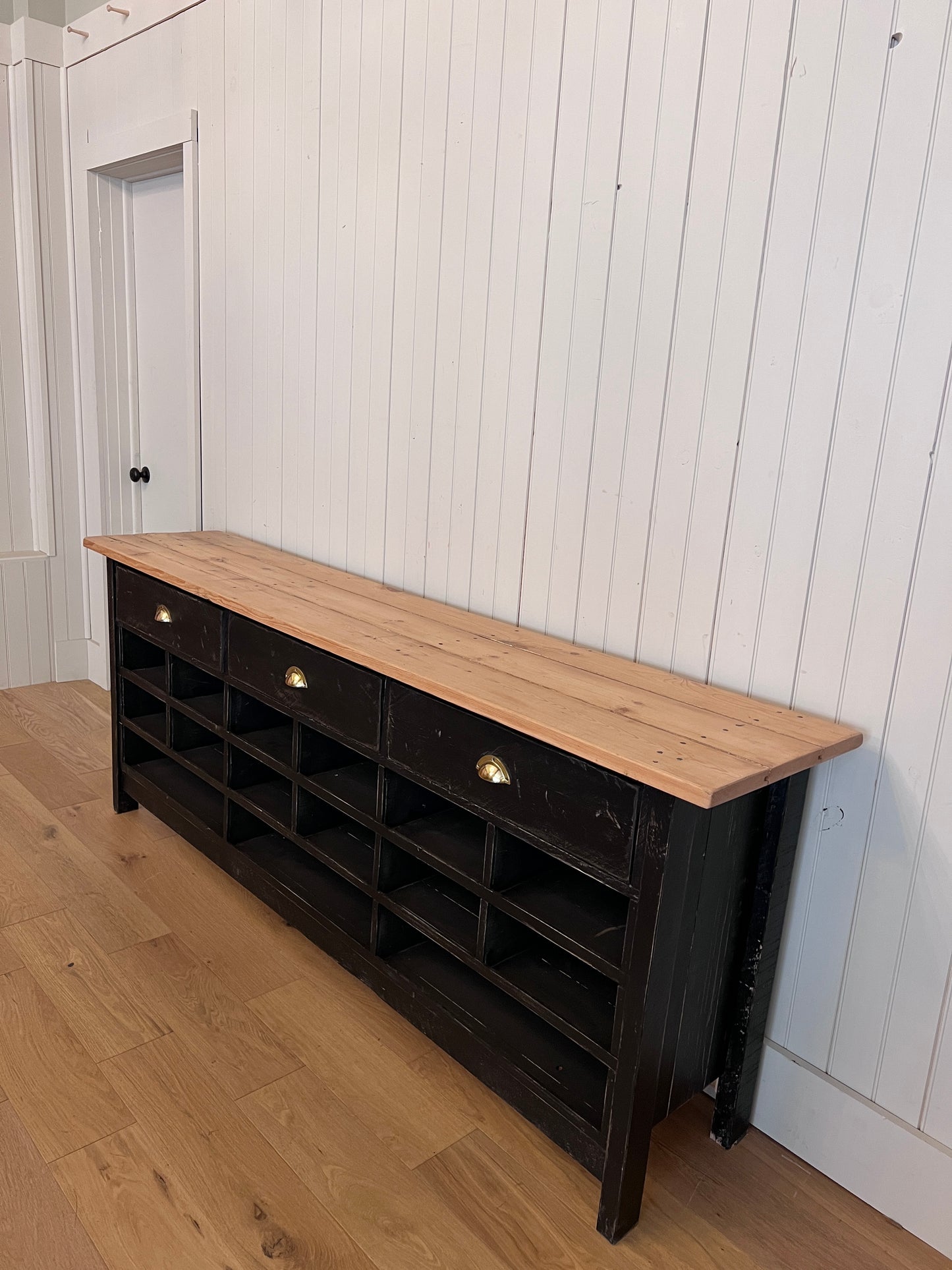 Ebonized Scrub Top Kitchen Island