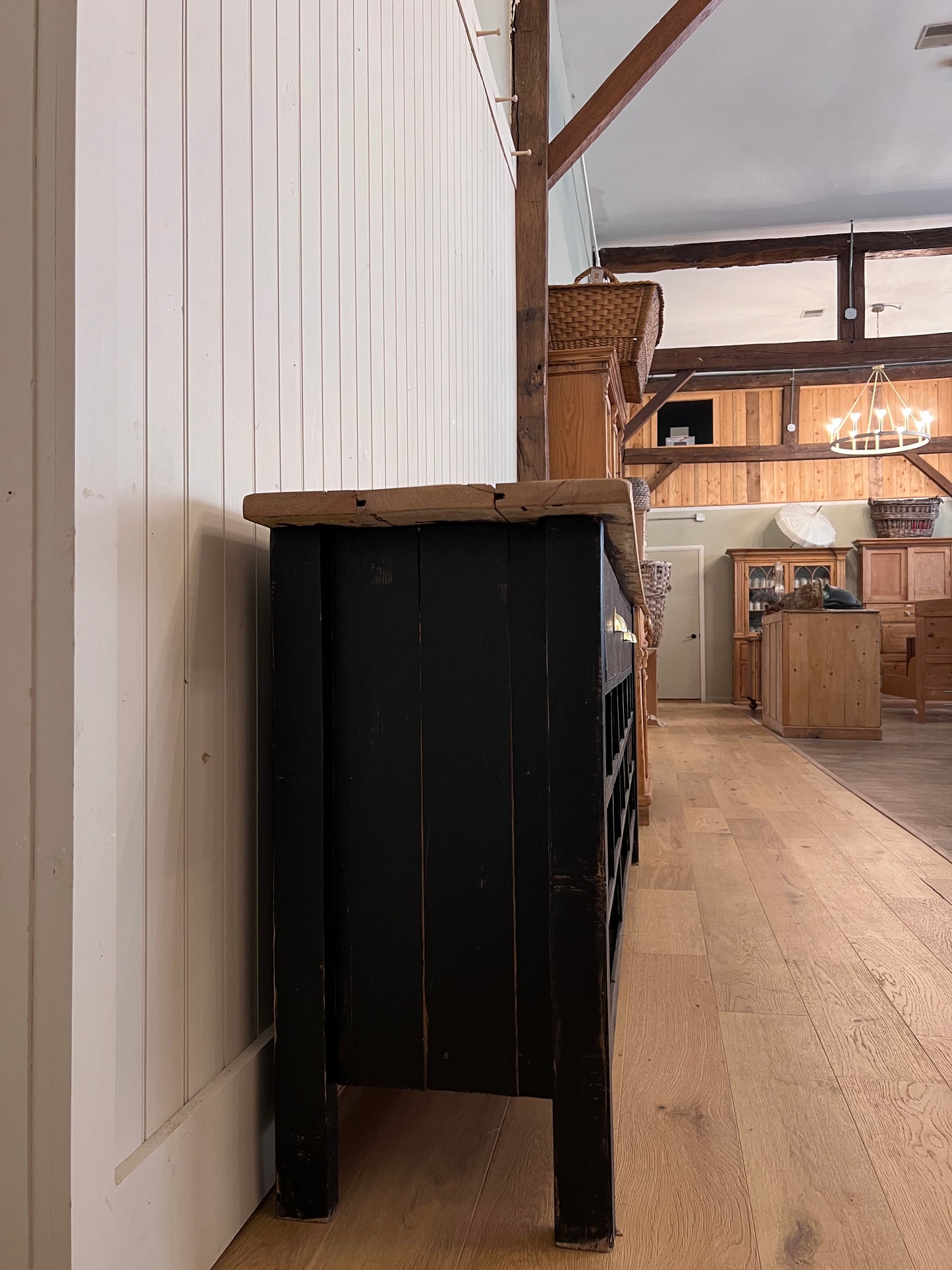 Ebonized Scrub Top Kitchen Island