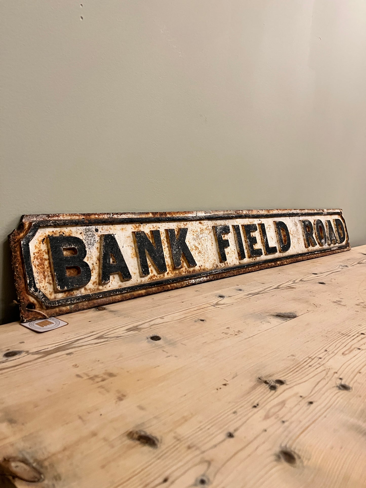 Bank Field Road Sign